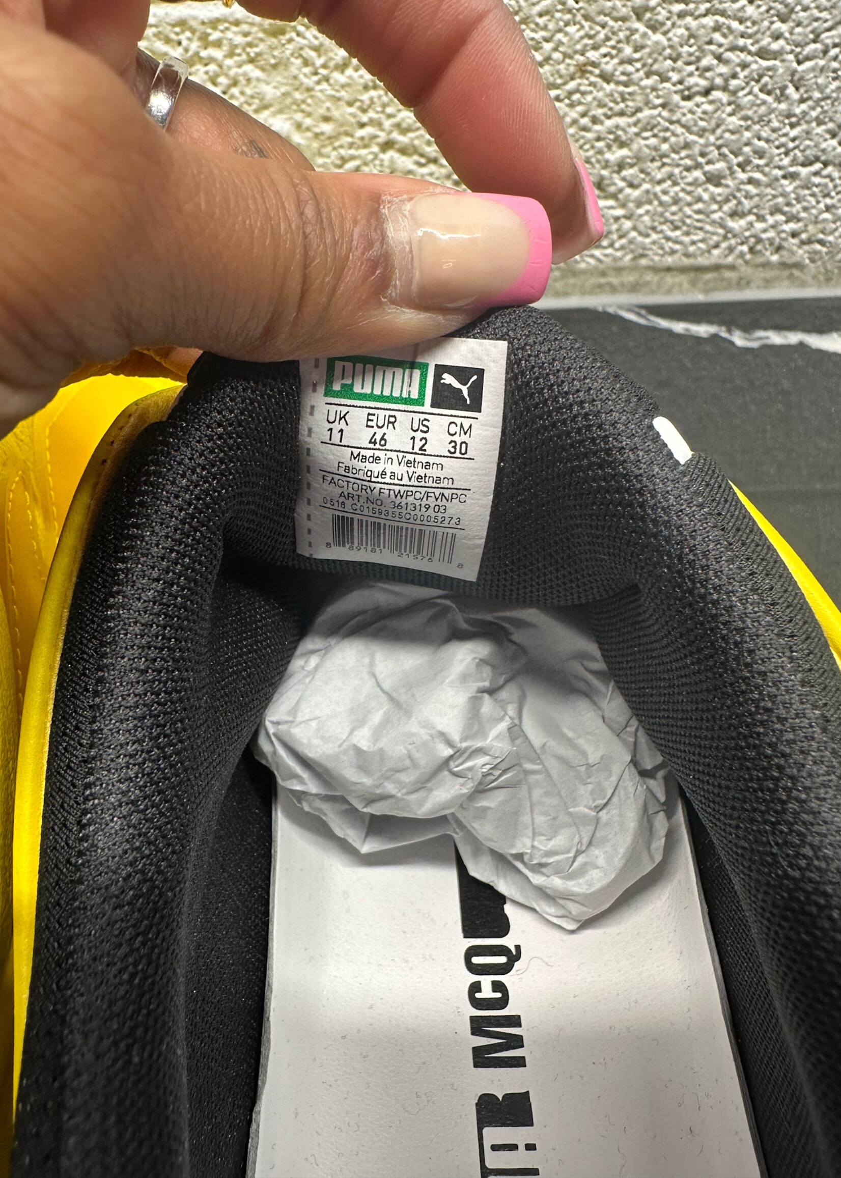 Puma Alexander Mcqueen Yellow Sneakers Masc 12