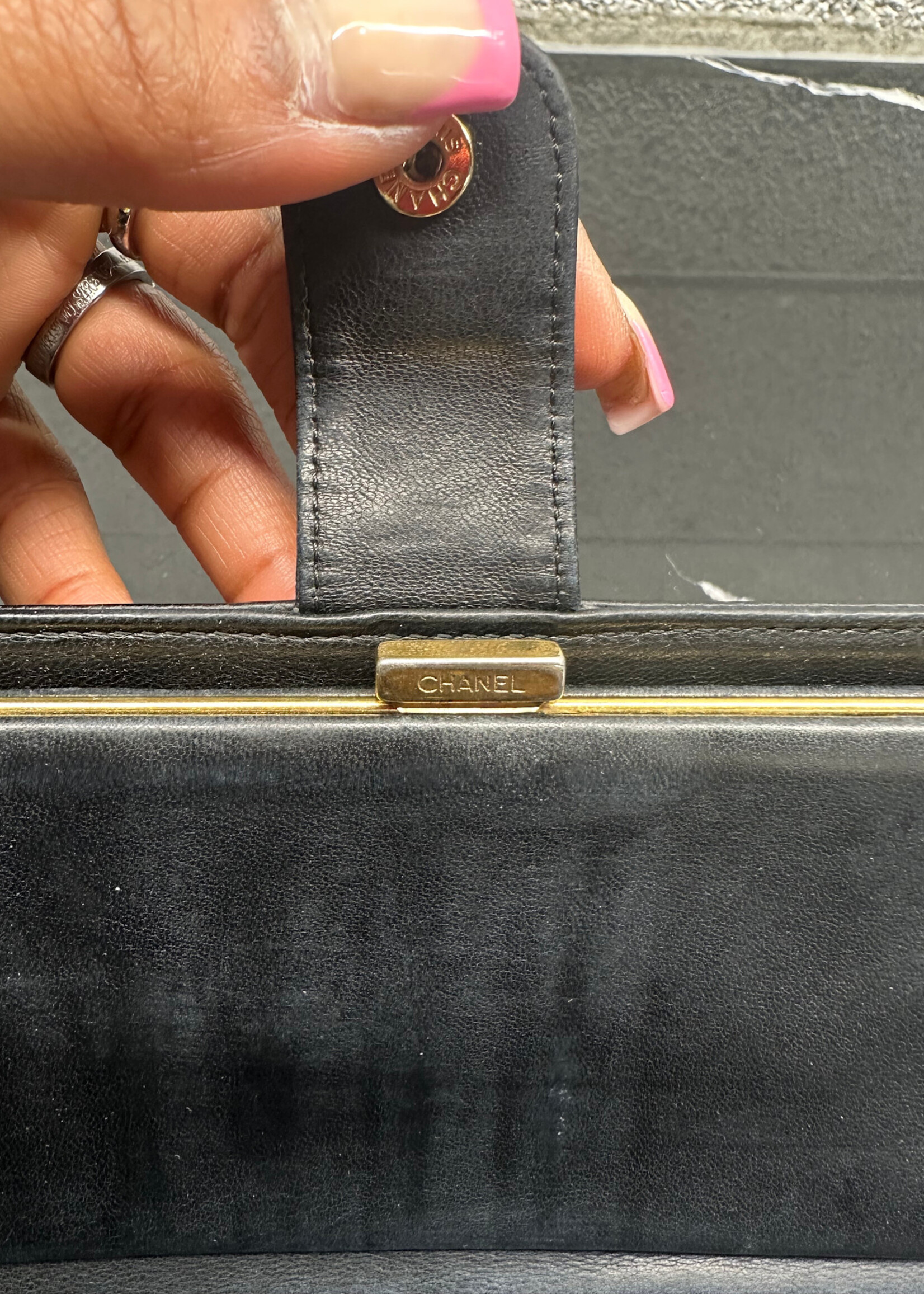 Chanel CC Black Caviar Long Wallet