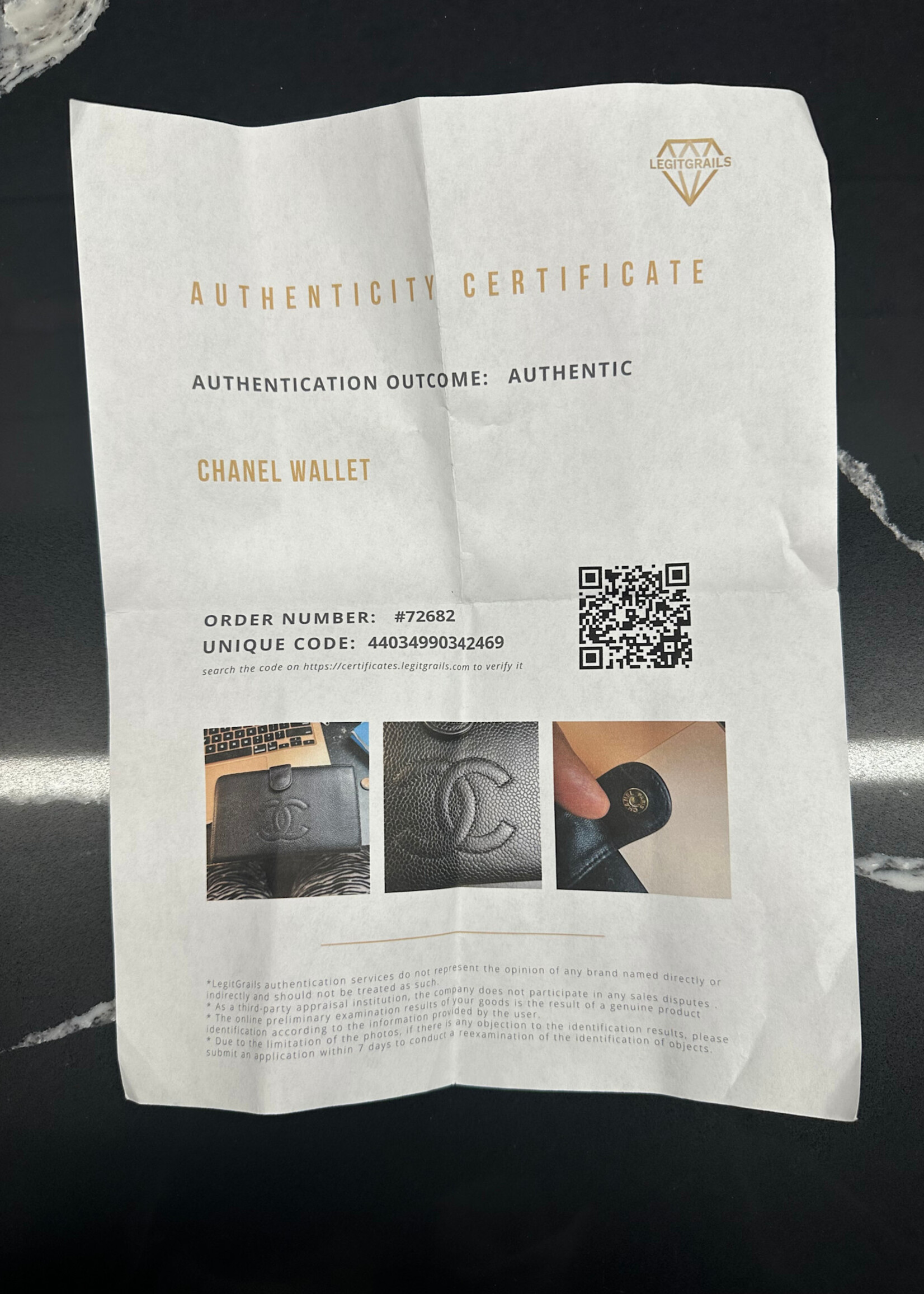 Chanel CC Black Caviar Long Wallet