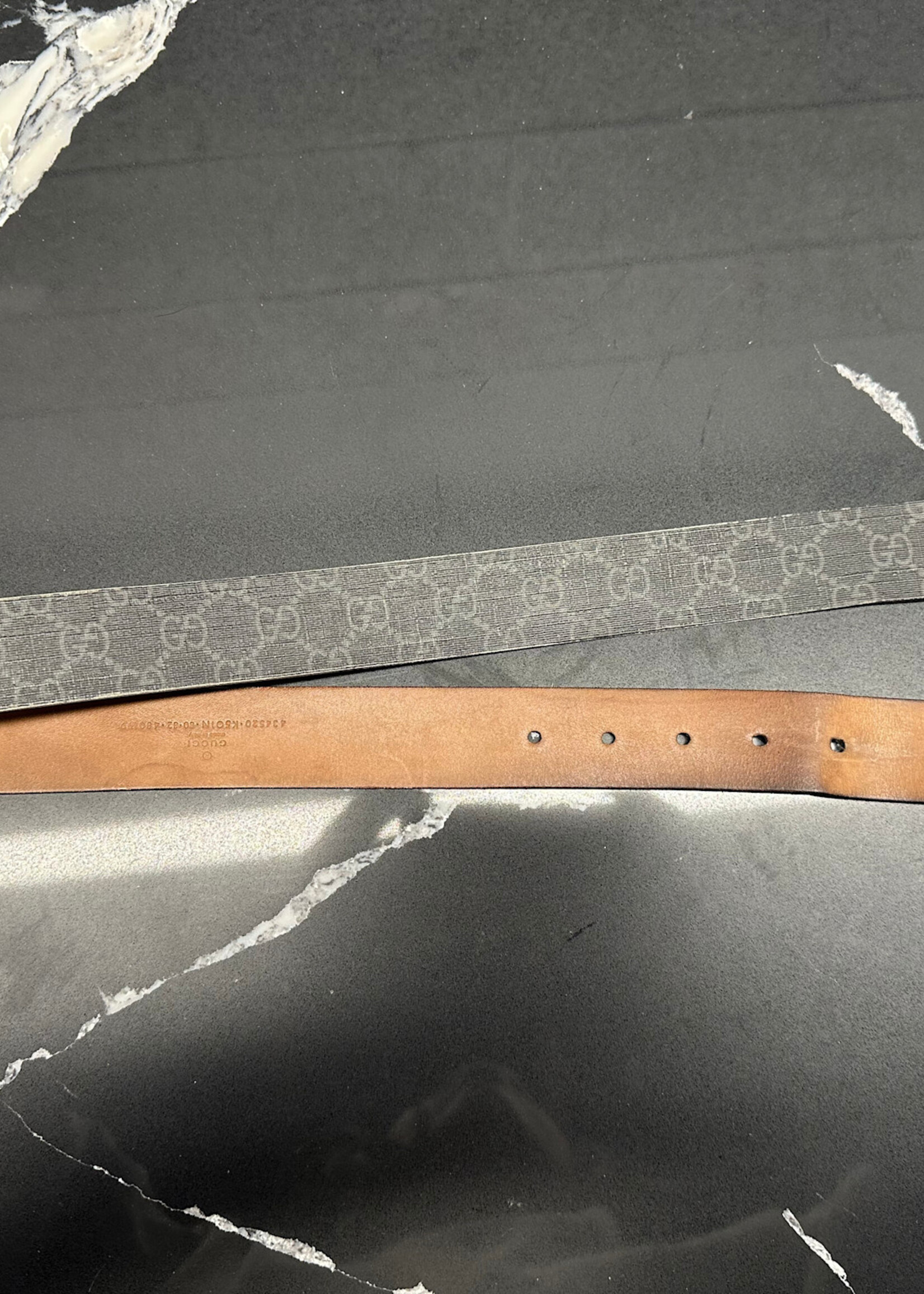 Gucci Monogram Red Snake Belt As Is