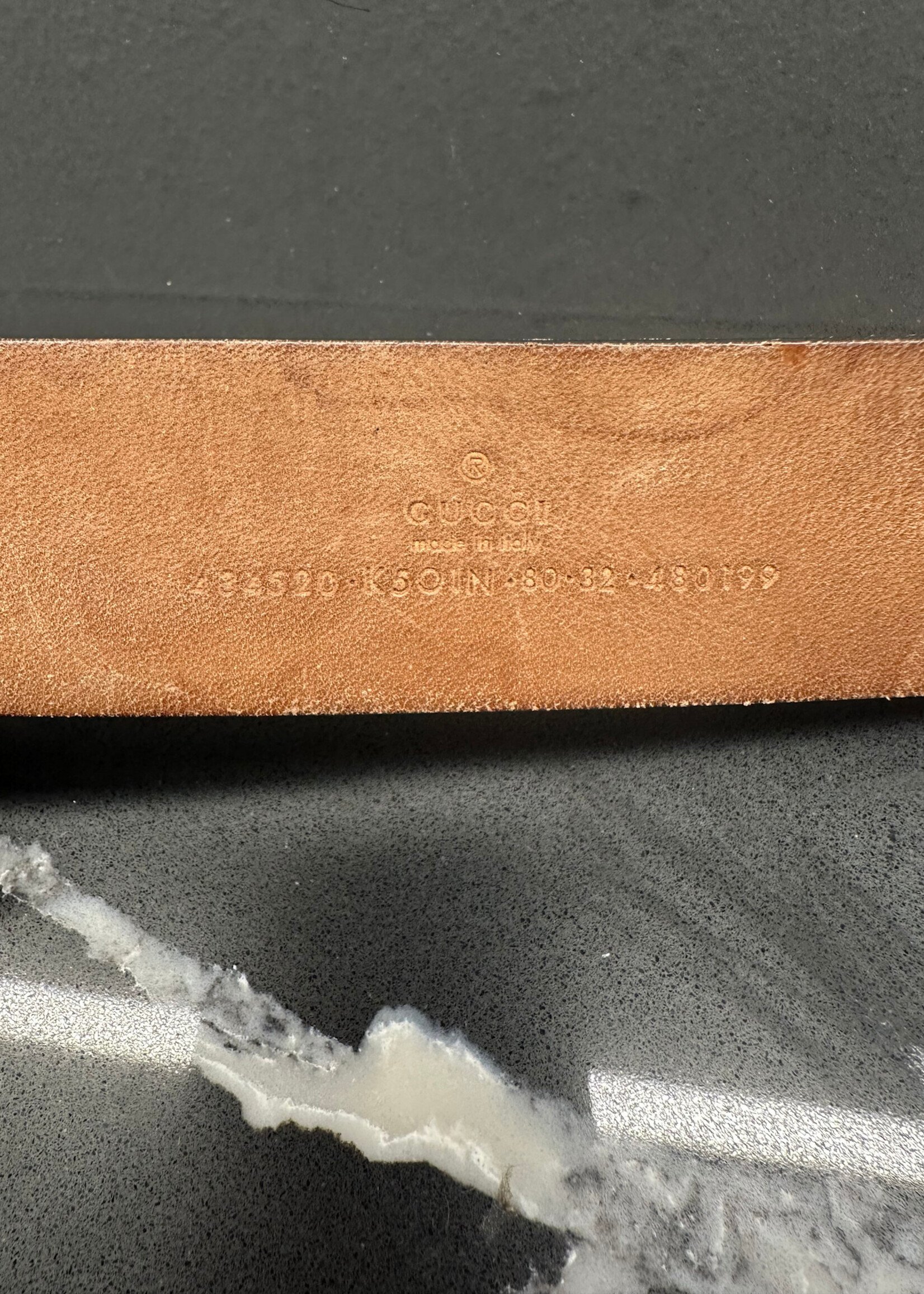 Gucci Monogram Red Snake Belt As Is