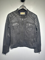 MICHAEL KORS GREY MOTO JACKET FEM L AS IS