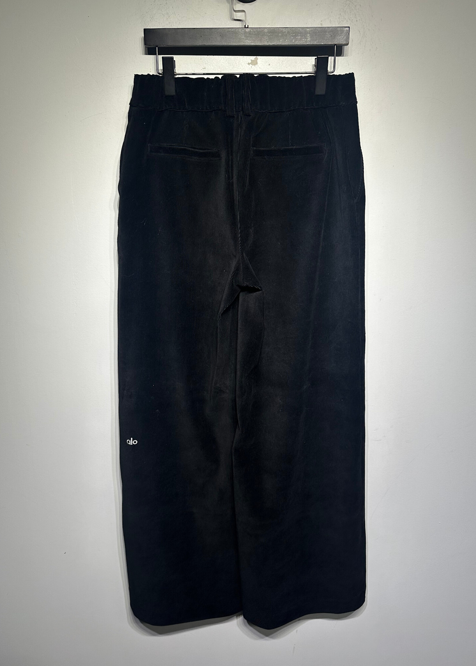ALO Black Wide Leg Cord Pants Unisex 30