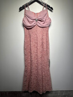 Deadstock Betsy & Adam Pink Lace Dress M/L