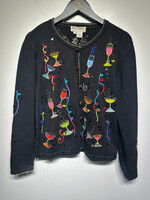 Jack B Quick VTG Martini Knit Cardigan L