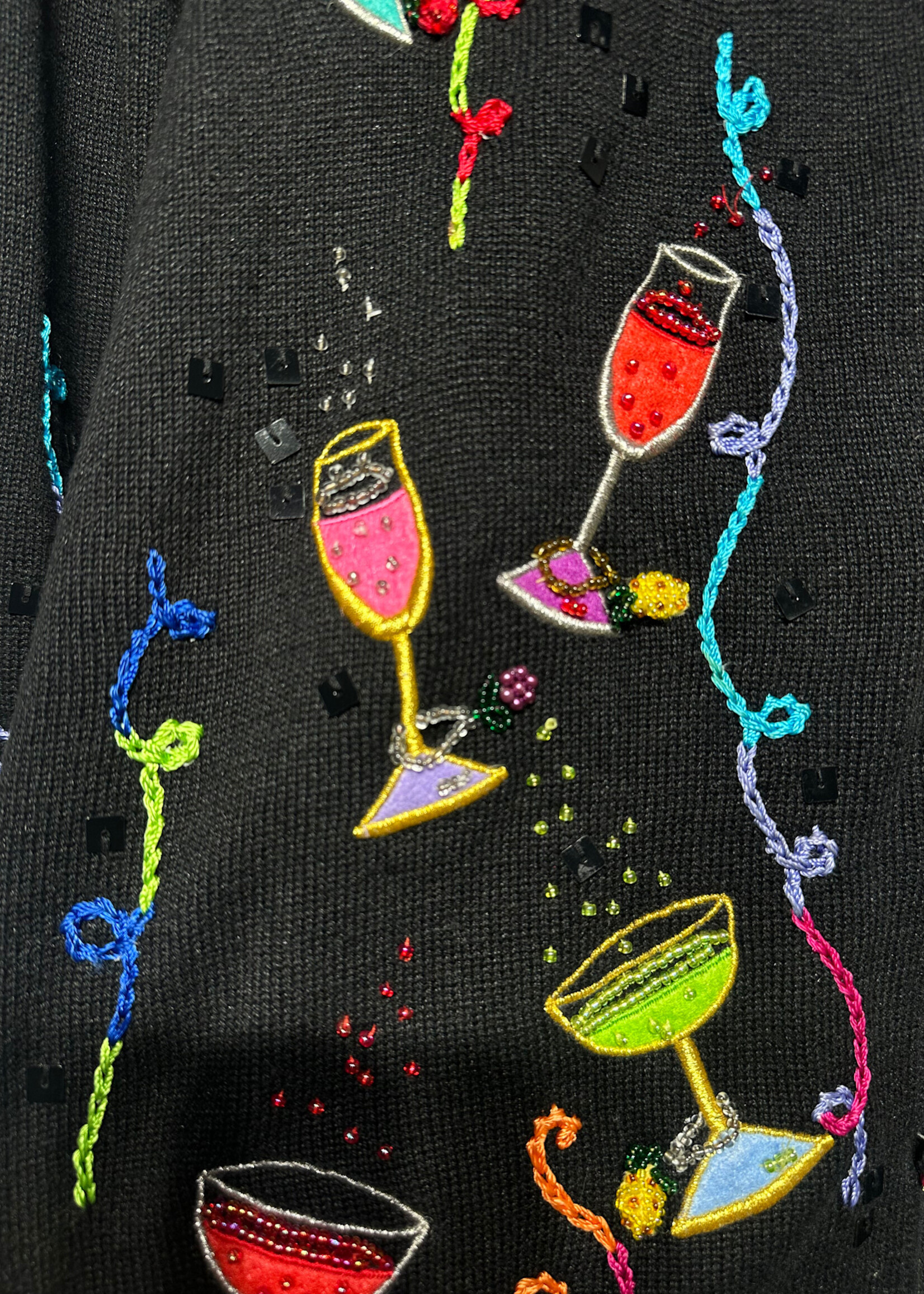 Jack B Quick VTG Martini Knit Cardigan L