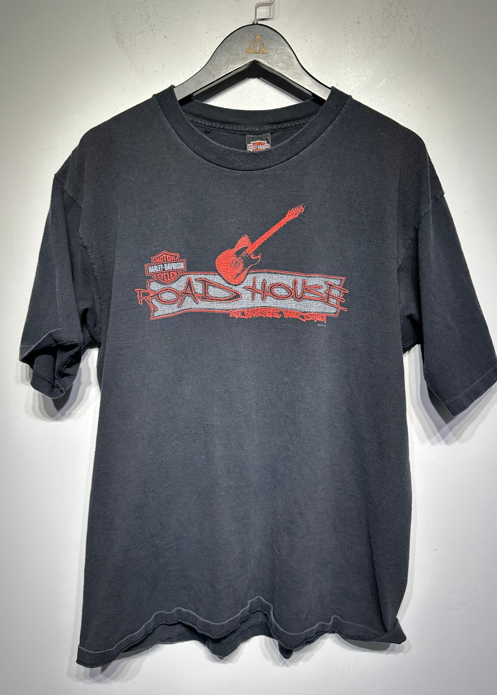 97 Harley Roadhouse Wisconsin Black Tee As Is XL