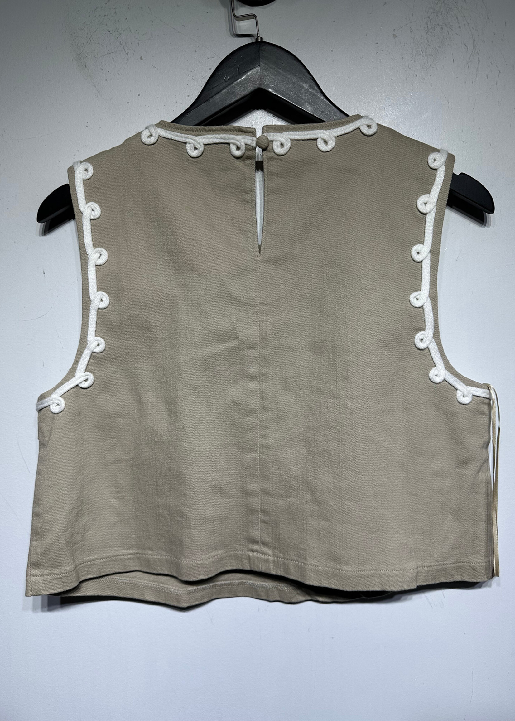 Lalavon White Beige Embroidered 2PC Set S