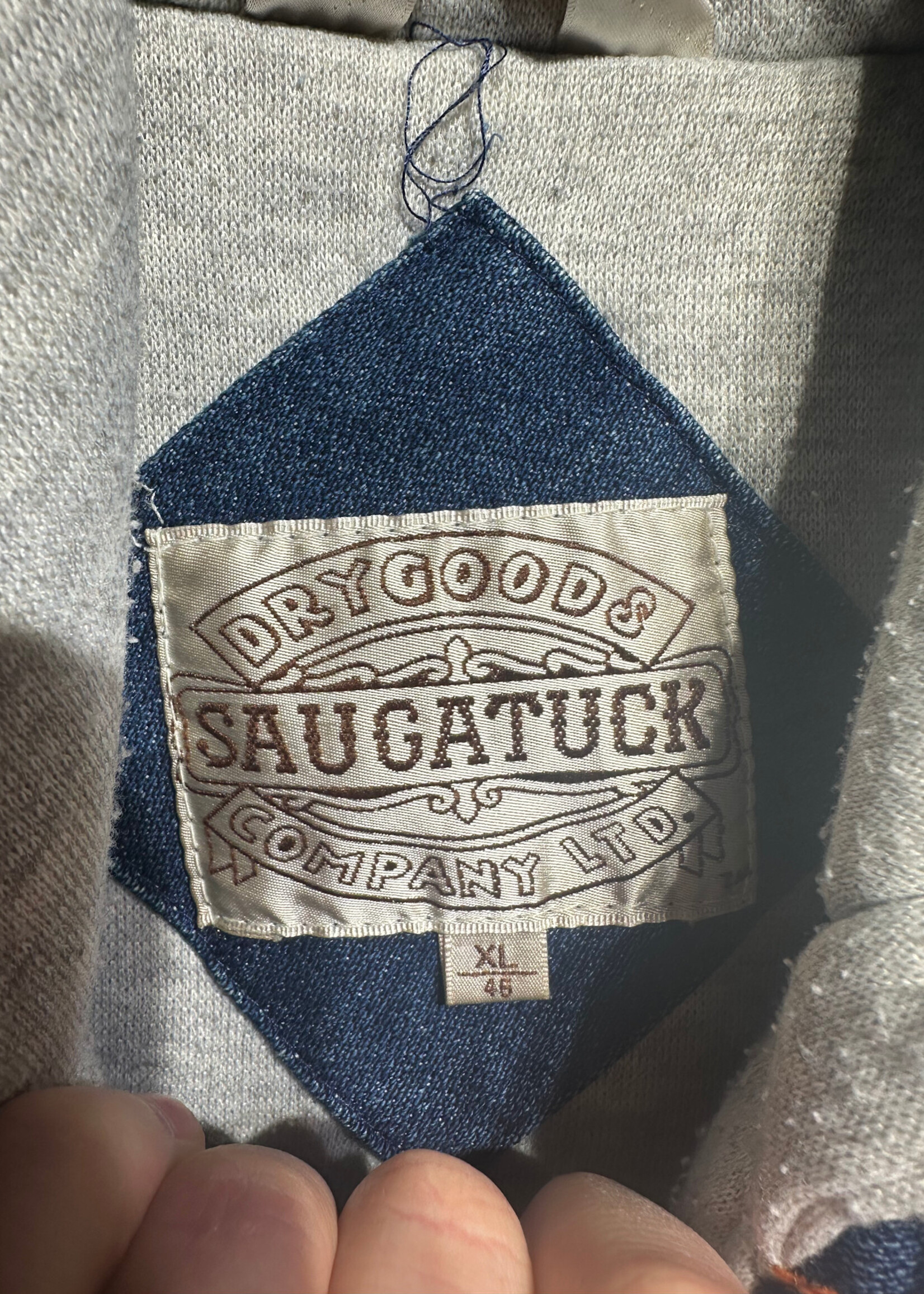 Saugatuck Hoodie Layered Denim Jacket Masc XL