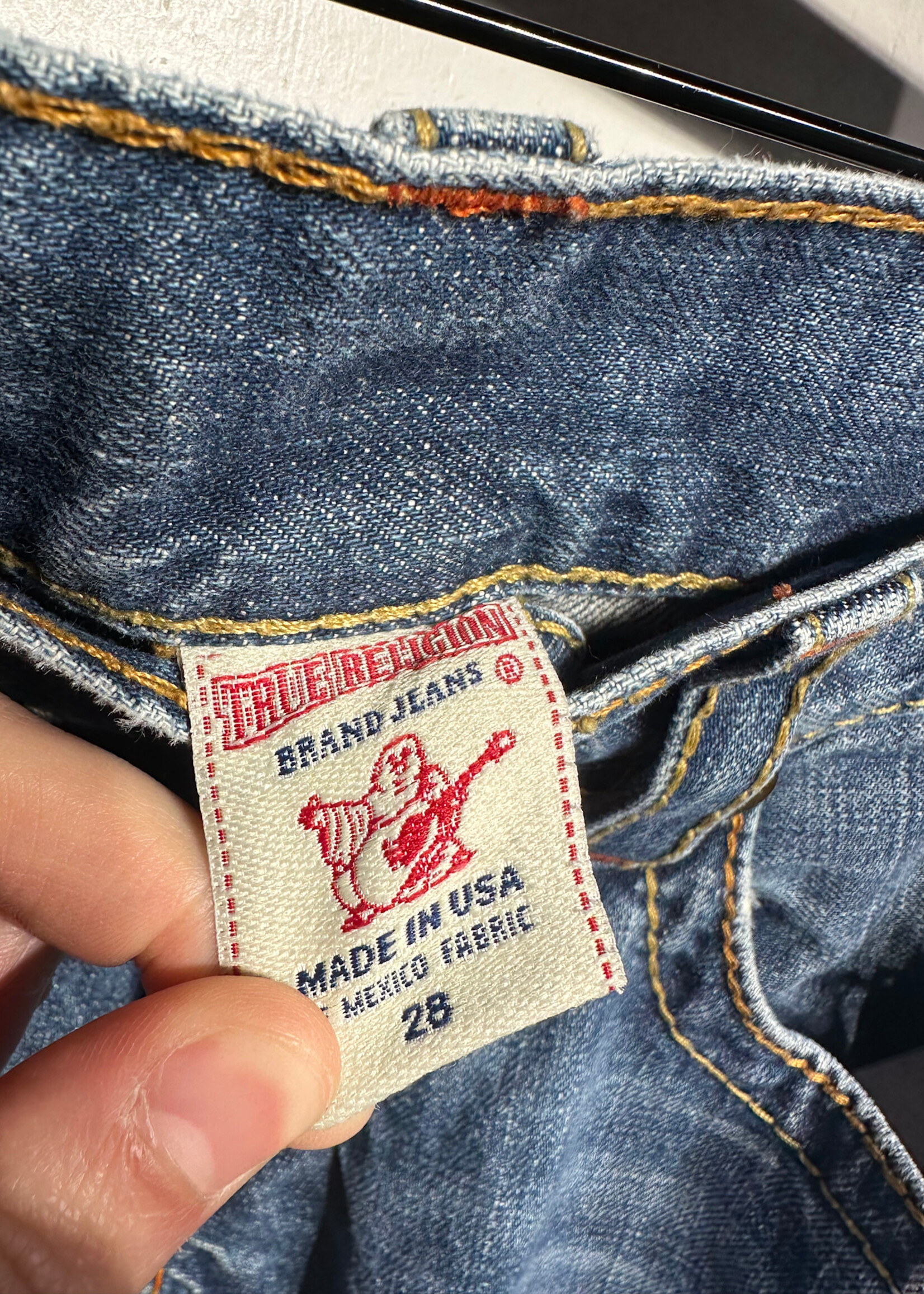 True Religon Joey Big T Mid Wash Denim 28"