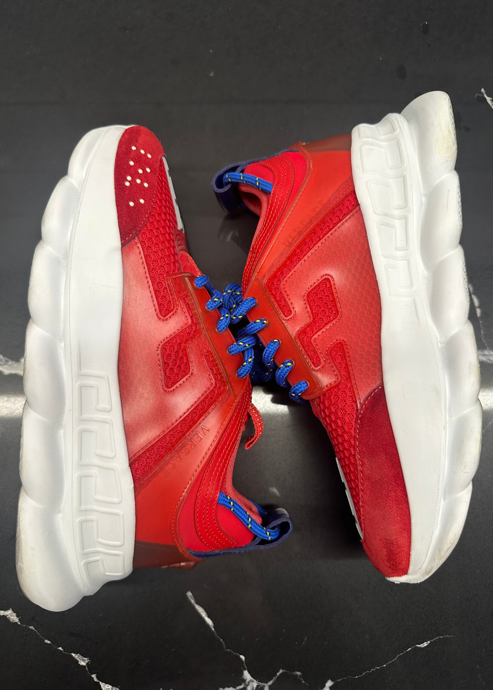 Versace Chain Reaction Red 2 Chainz Sneakers Fem 8