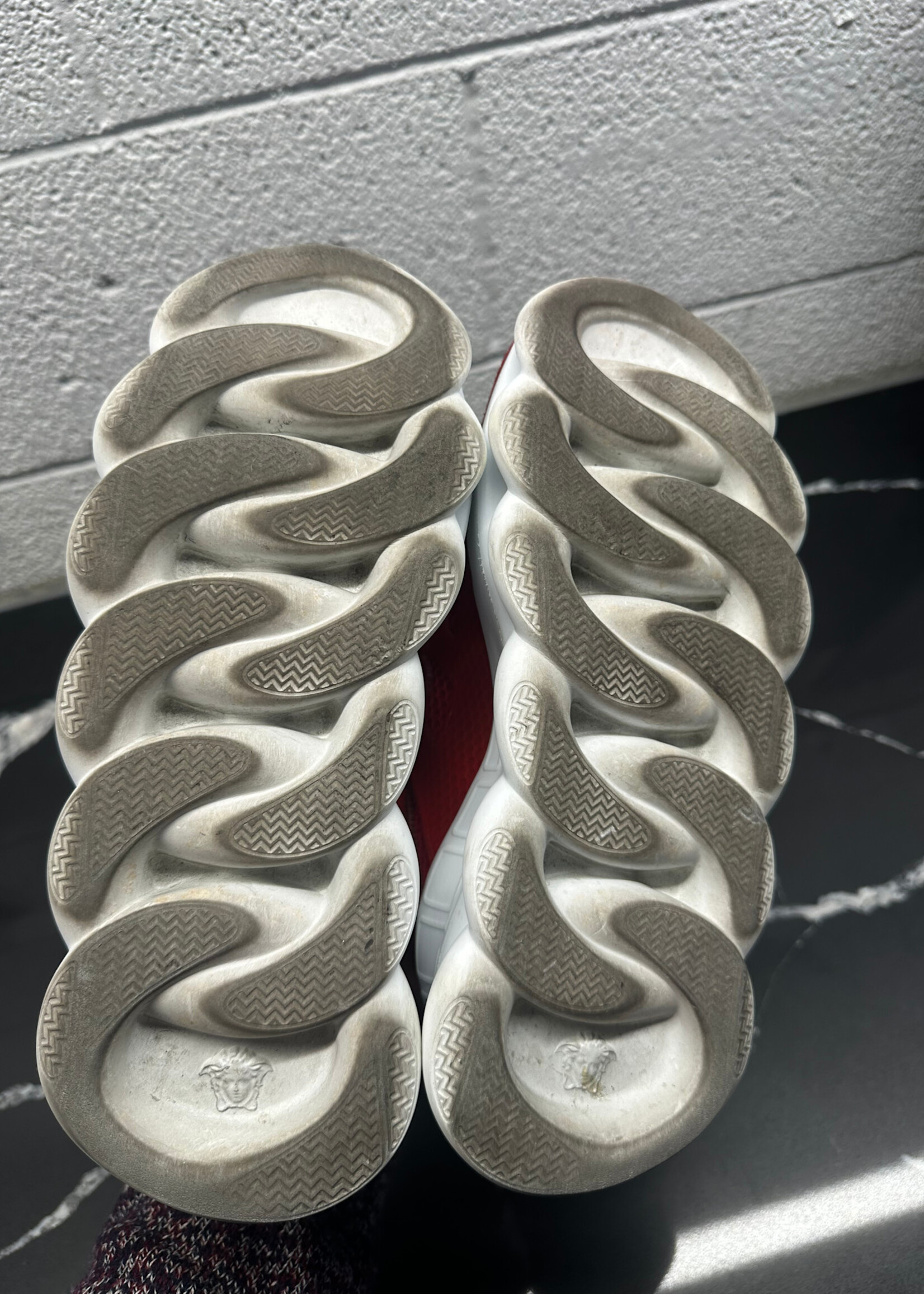 Versace Chain Reaction Red 2 Chainz Sneakers Fem 8