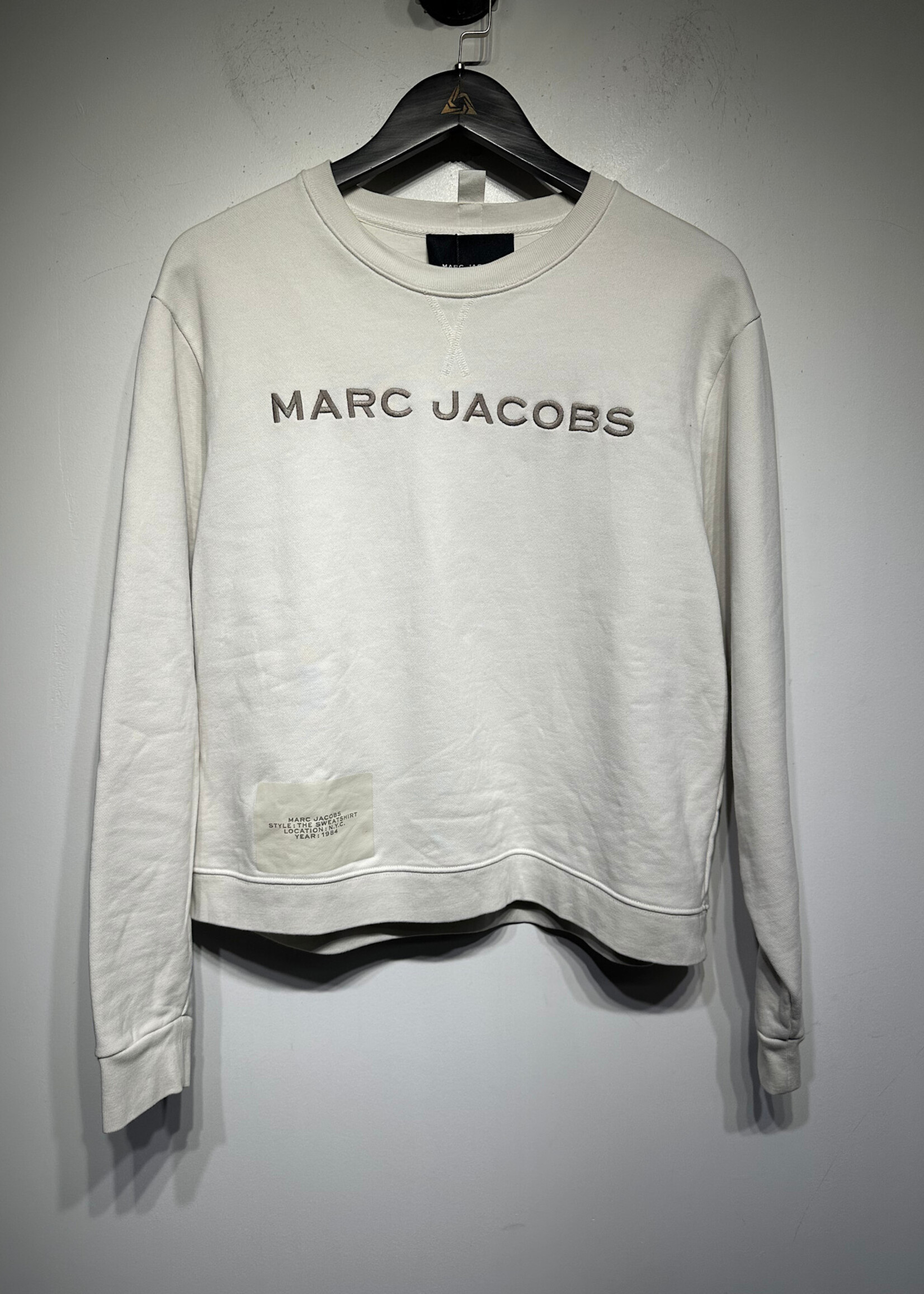 Marc Jacobs White Crewneck Sweatshirt Fem L