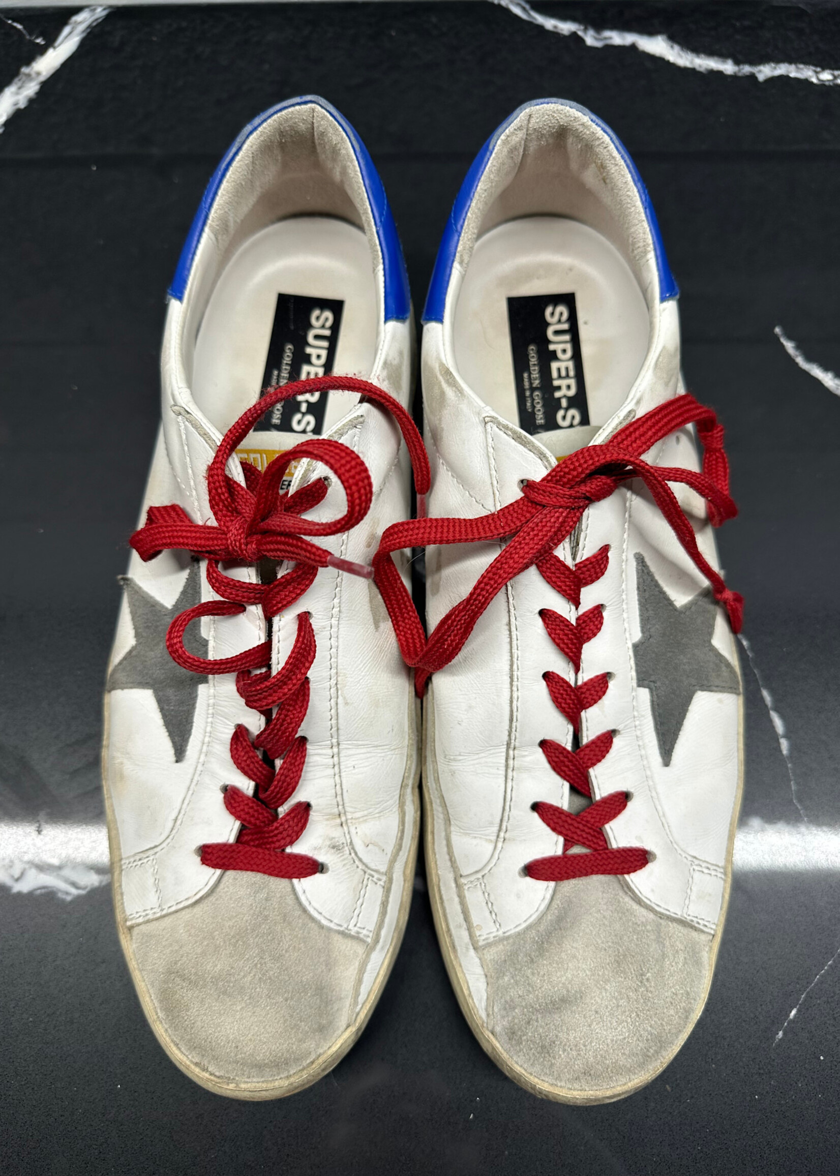 Golden Goose Grey Star Red Laces 13/EU46