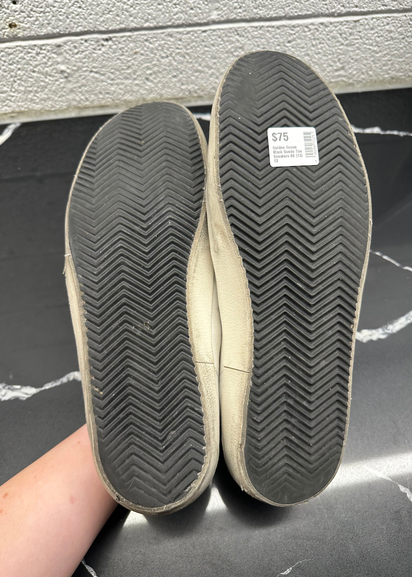 Golden Goose Black Suede Toe Sneakers 46 (13)