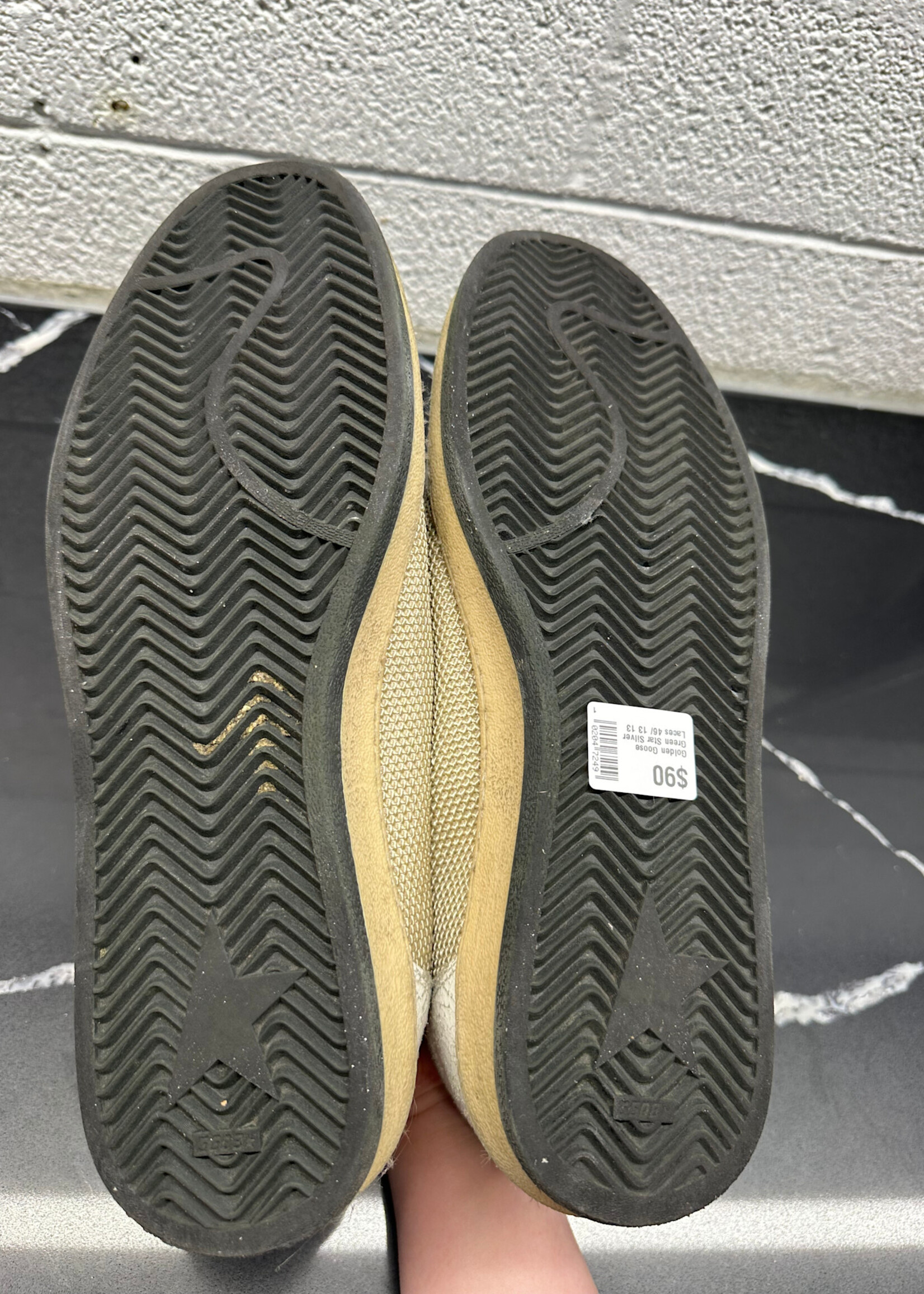 Golden Goose Green Star Silver Laces 46/ 13