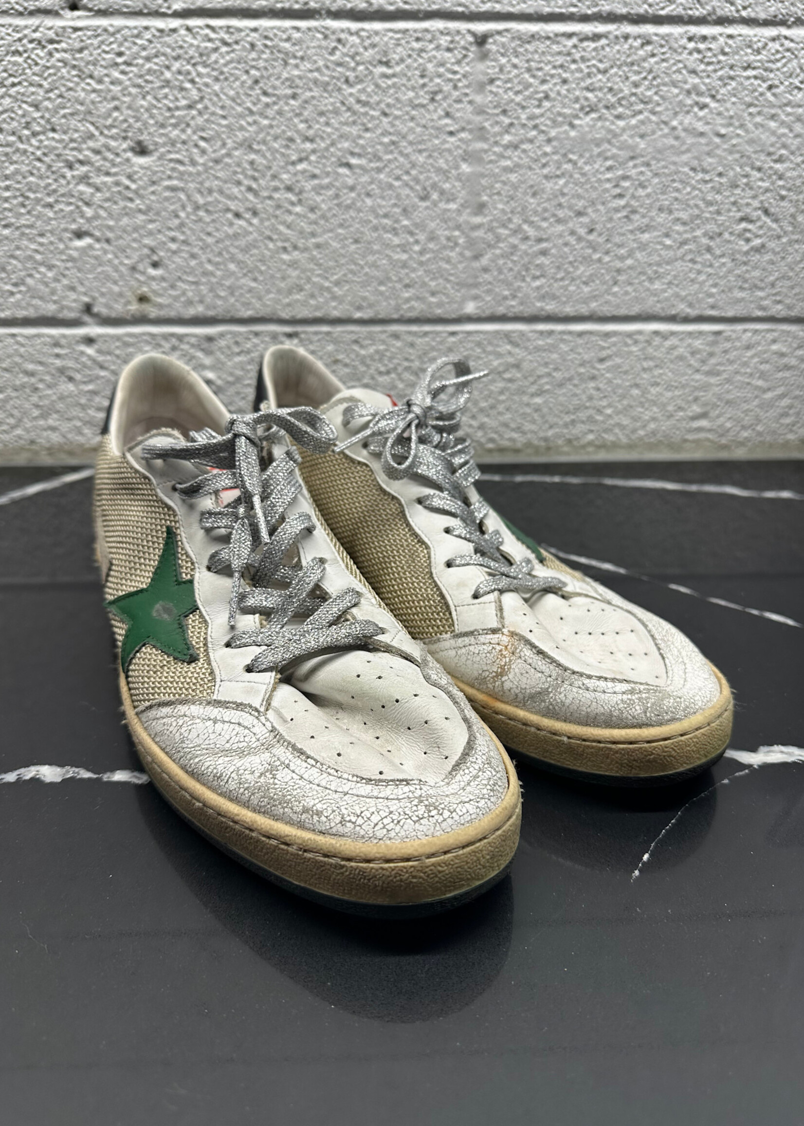 Golden Goose Green Star Silver Laces 46/ 13