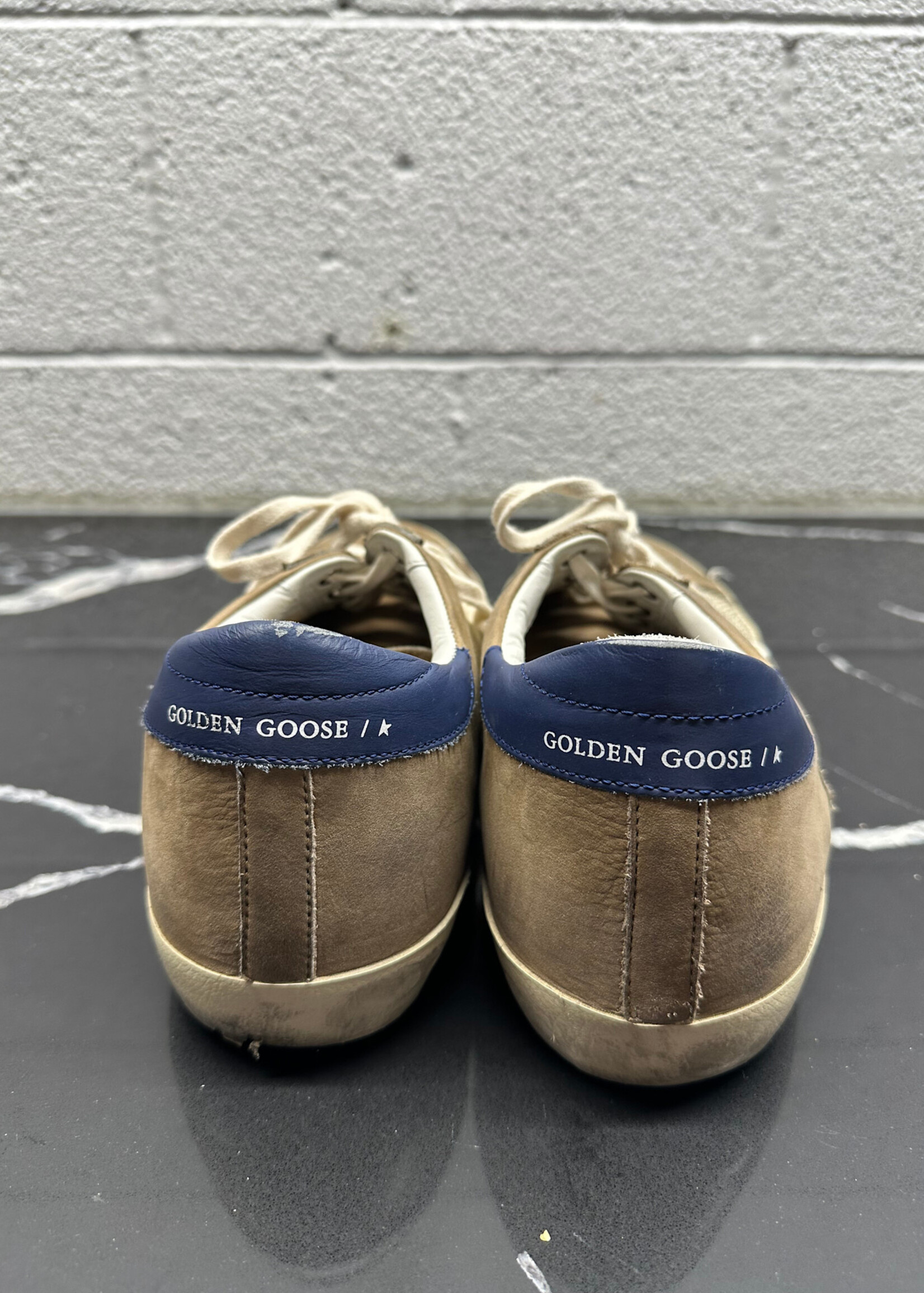 Golden Goose Navy Star Brown Sneakers 13/EU46