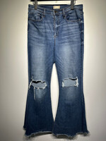 Altar'd State Mid Wash Flare Jeans Fem 30
