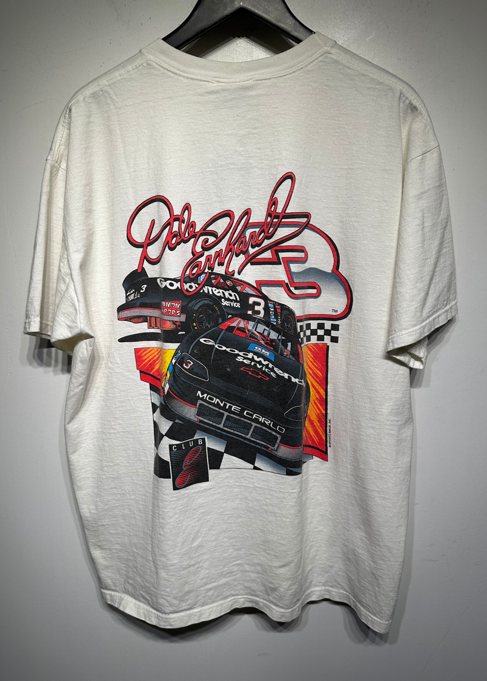 Vintage Dale Earnhardt Fan Club White Tee XL