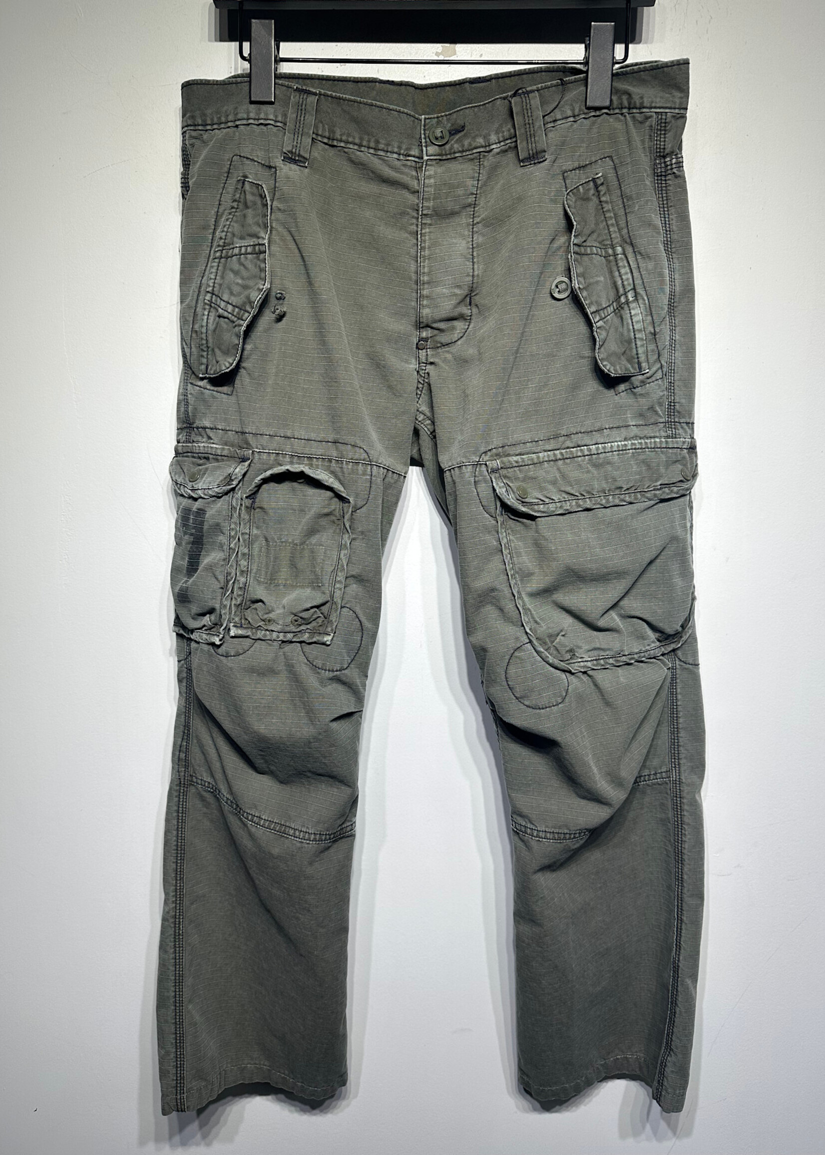 Armani Y2K Green Multipocket Cargos Masc 31