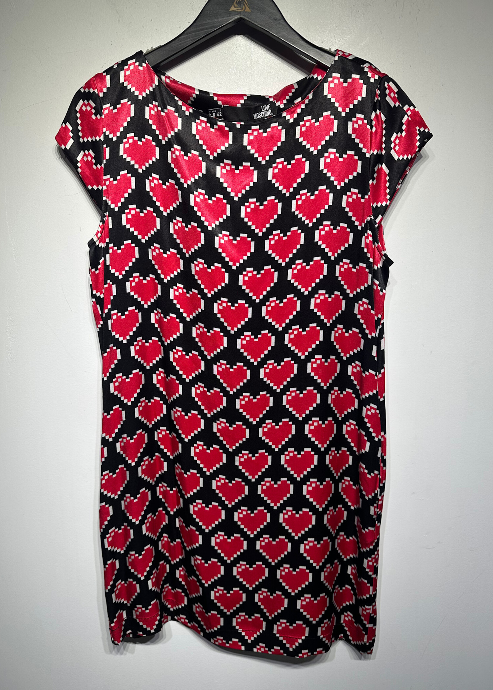 Love Moschino Minecraft Heart Dress Fem S