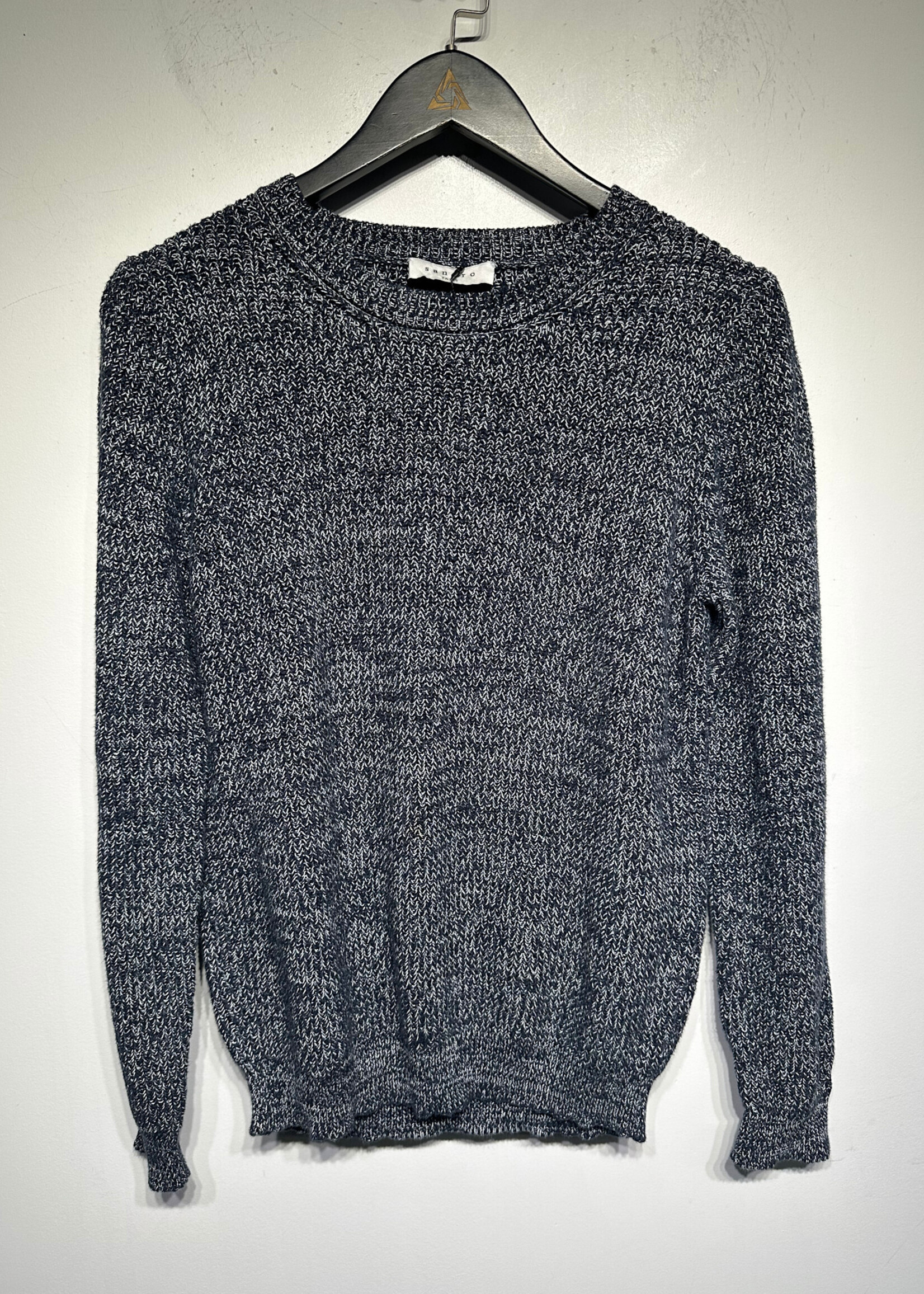 Sandro Navy Blue Knit Sweater Fem S