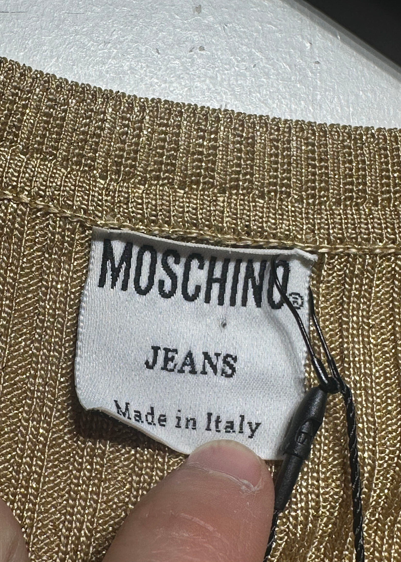 Moschino Jeans Gold Shimmer BU LS S/M