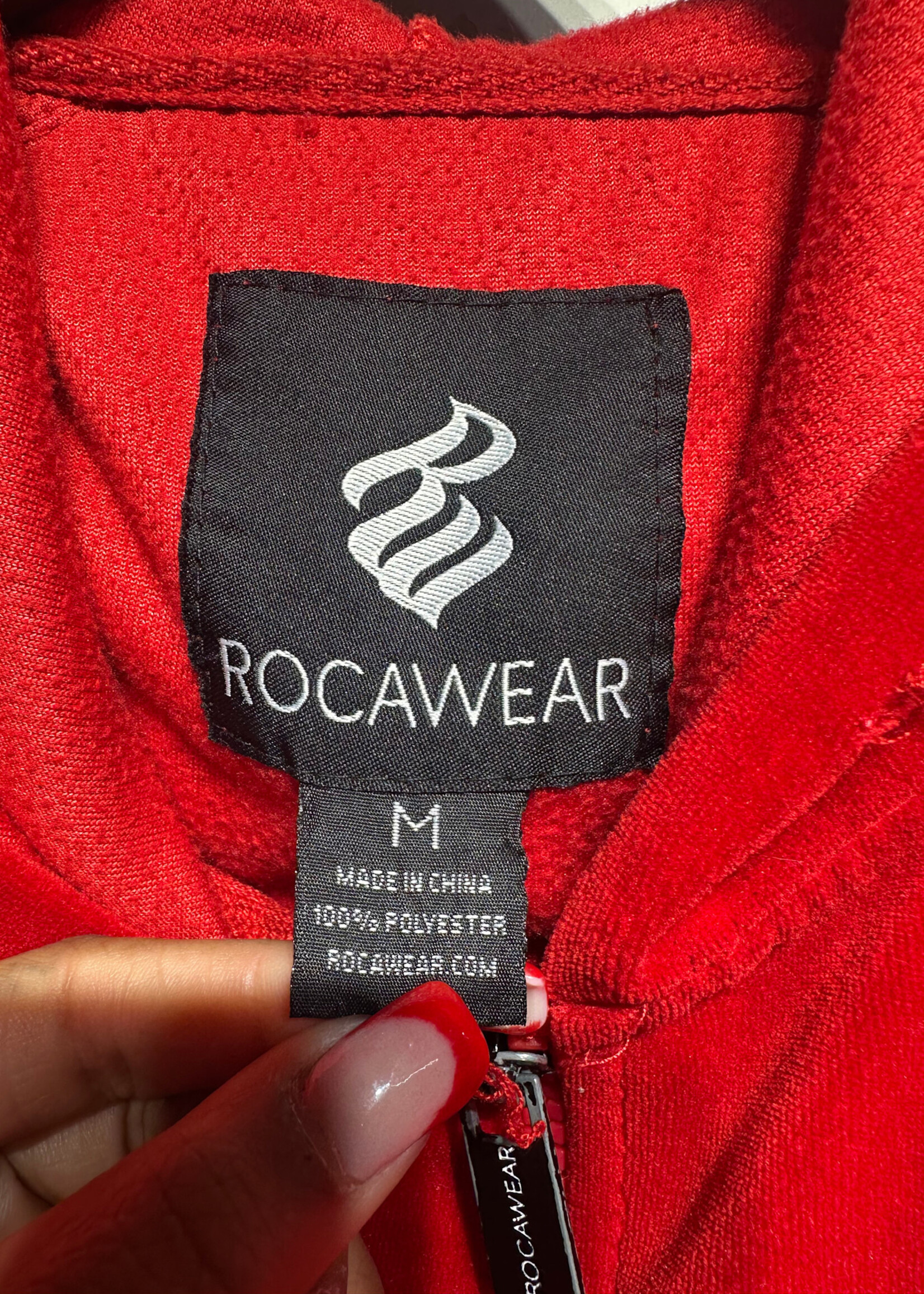 Rocawear Y2K Red Black Track Jacket Masc M