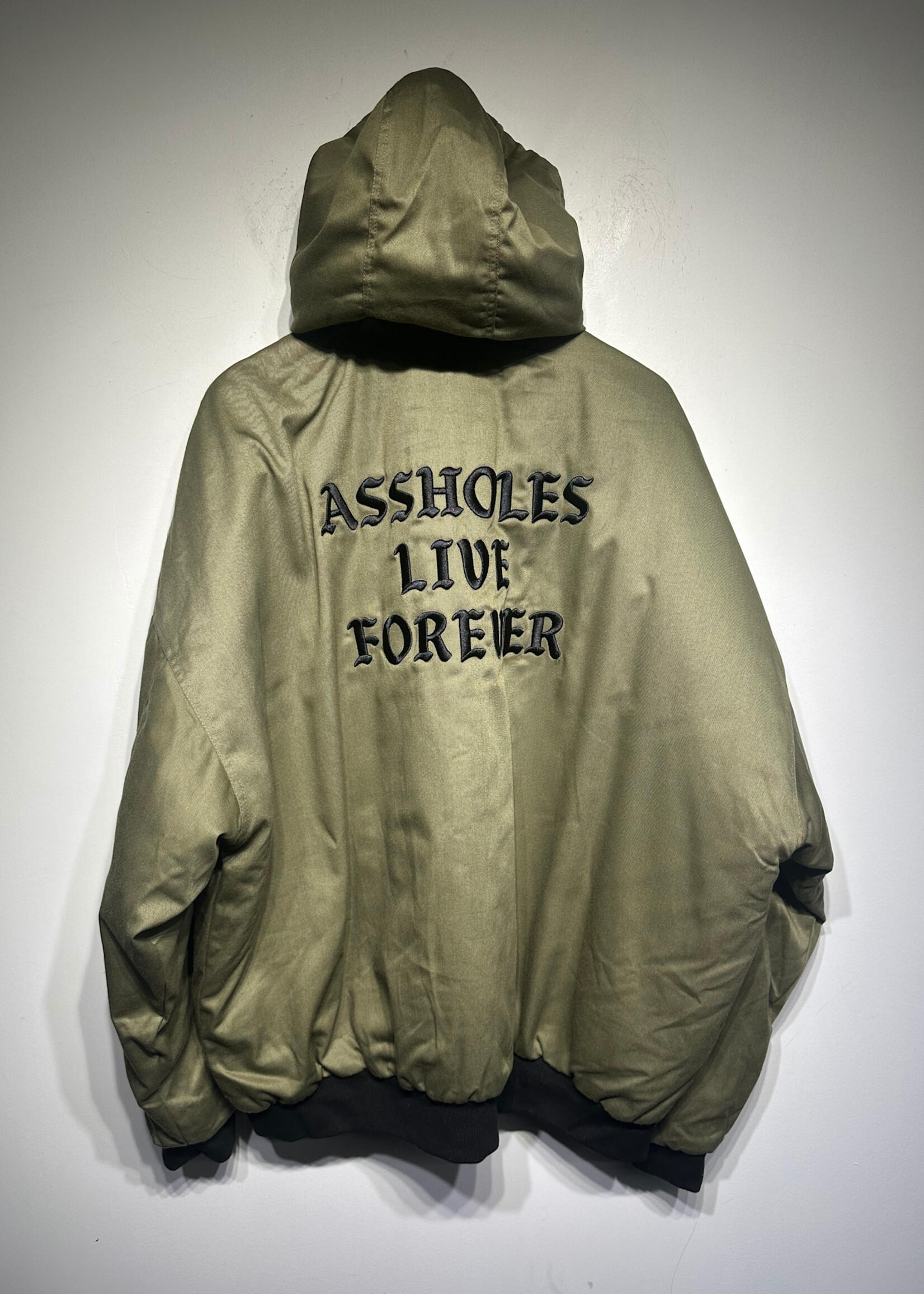 Assholes Live Forever Green Thick Hoodie 3XL