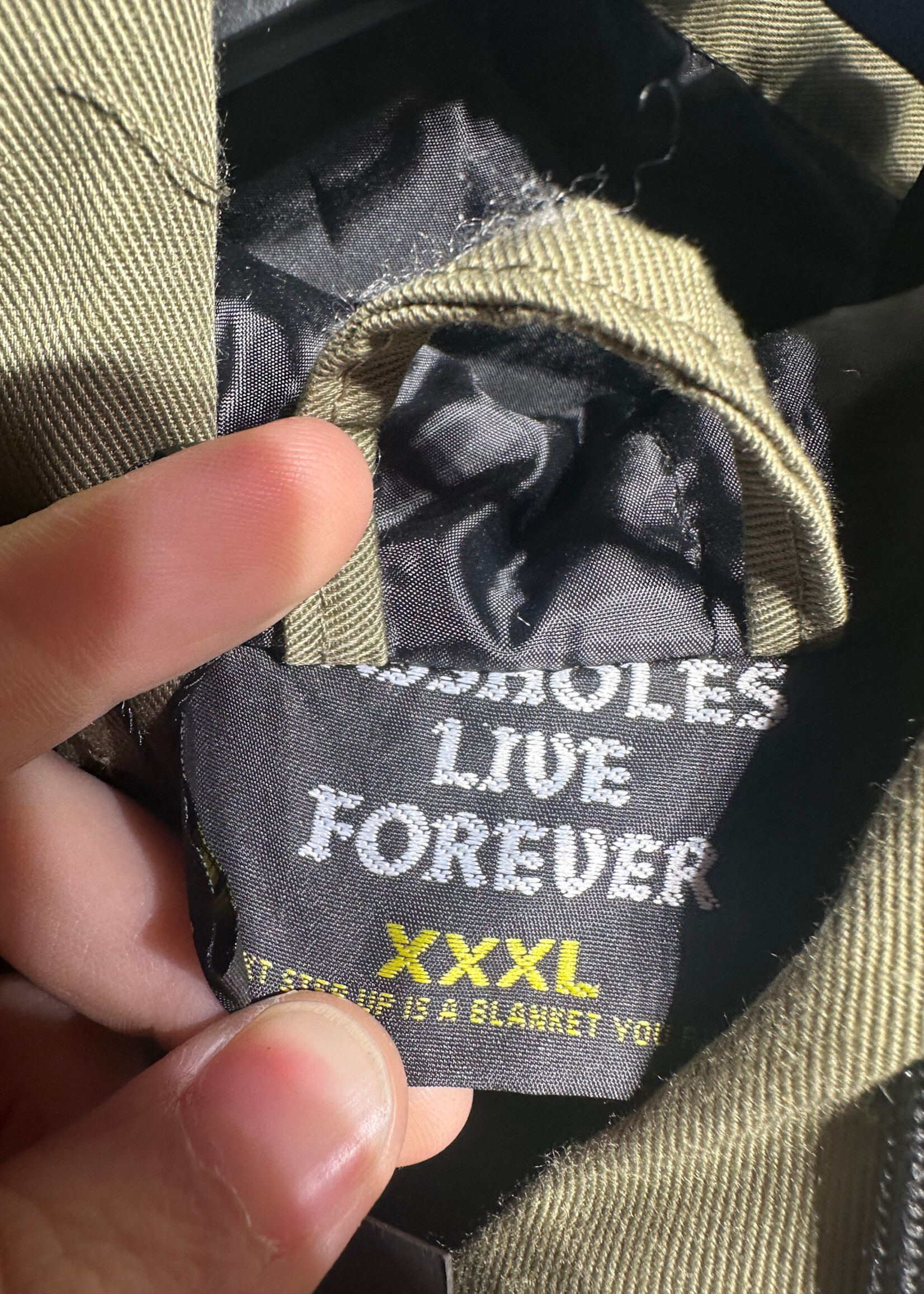 Assholes Live Forever Green Thick Hoodie 3XL