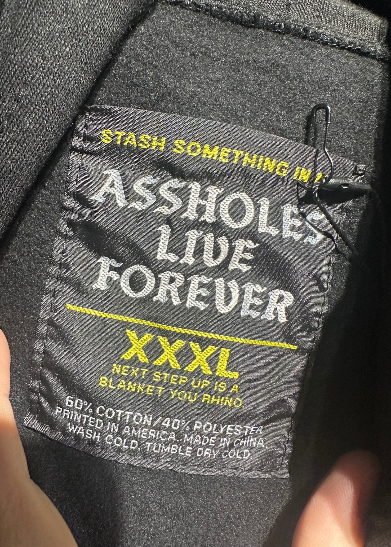 Assholes Live Forever Burn Churches Hoodie 3XL