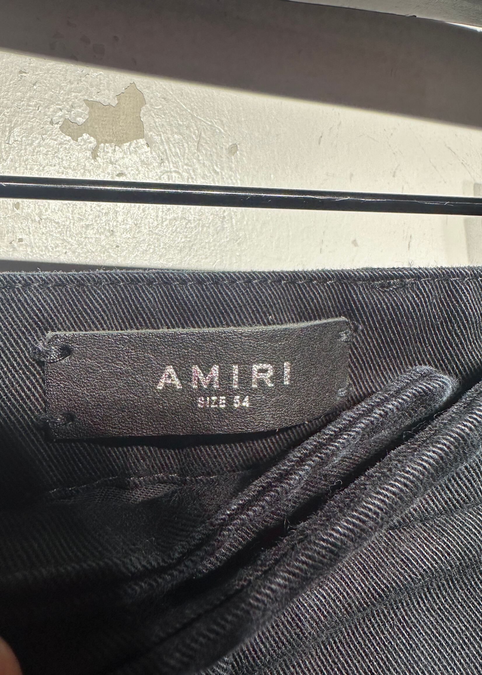 Amiri Black Pocket Stitch Pants Masc 38
