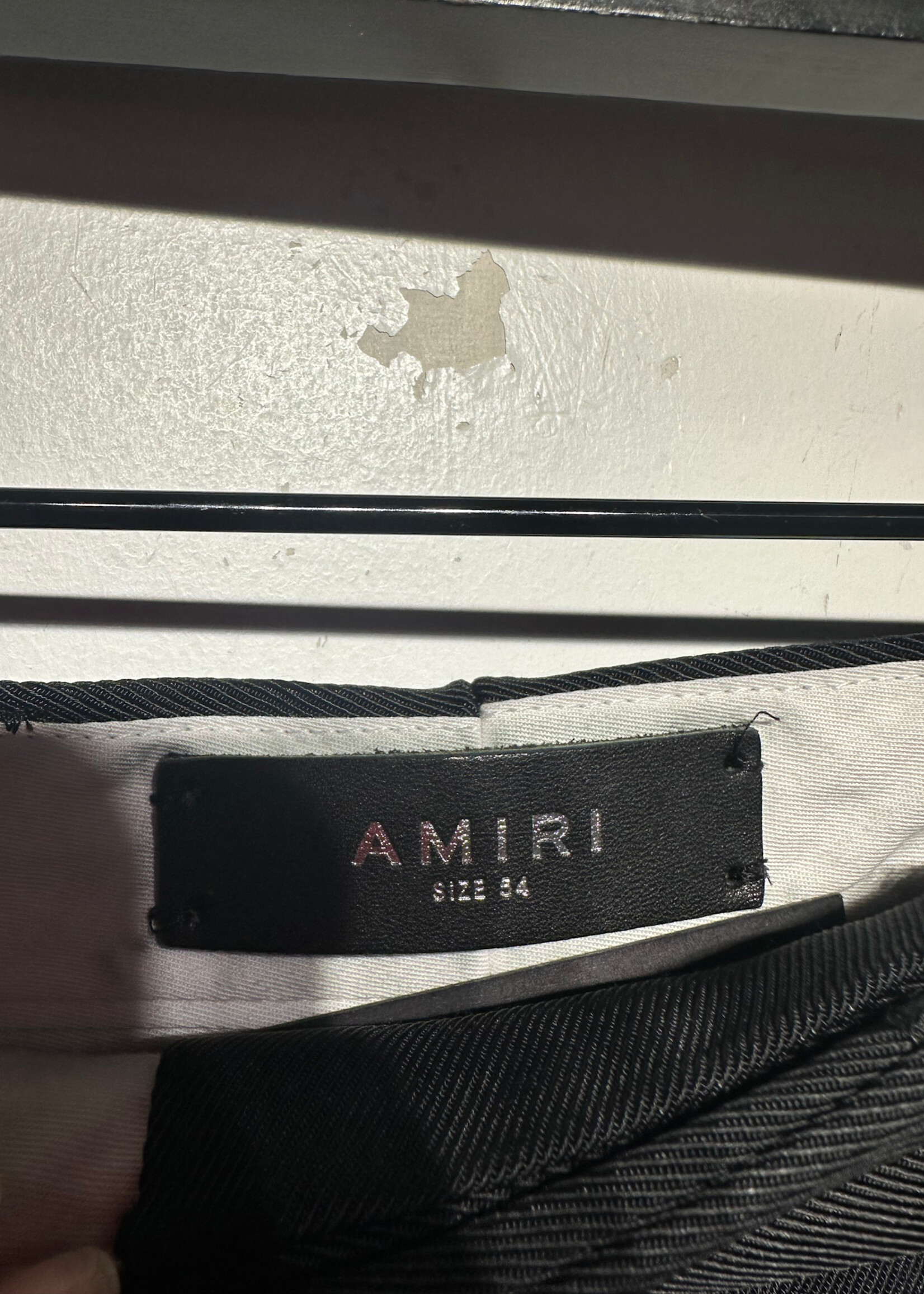 Amiri Black Button Snap Trousers 36