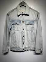Current Elliot Light Wash Distress Jacket Masc S