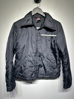 Diesel Y2K Black Nylon Zip Jacket S