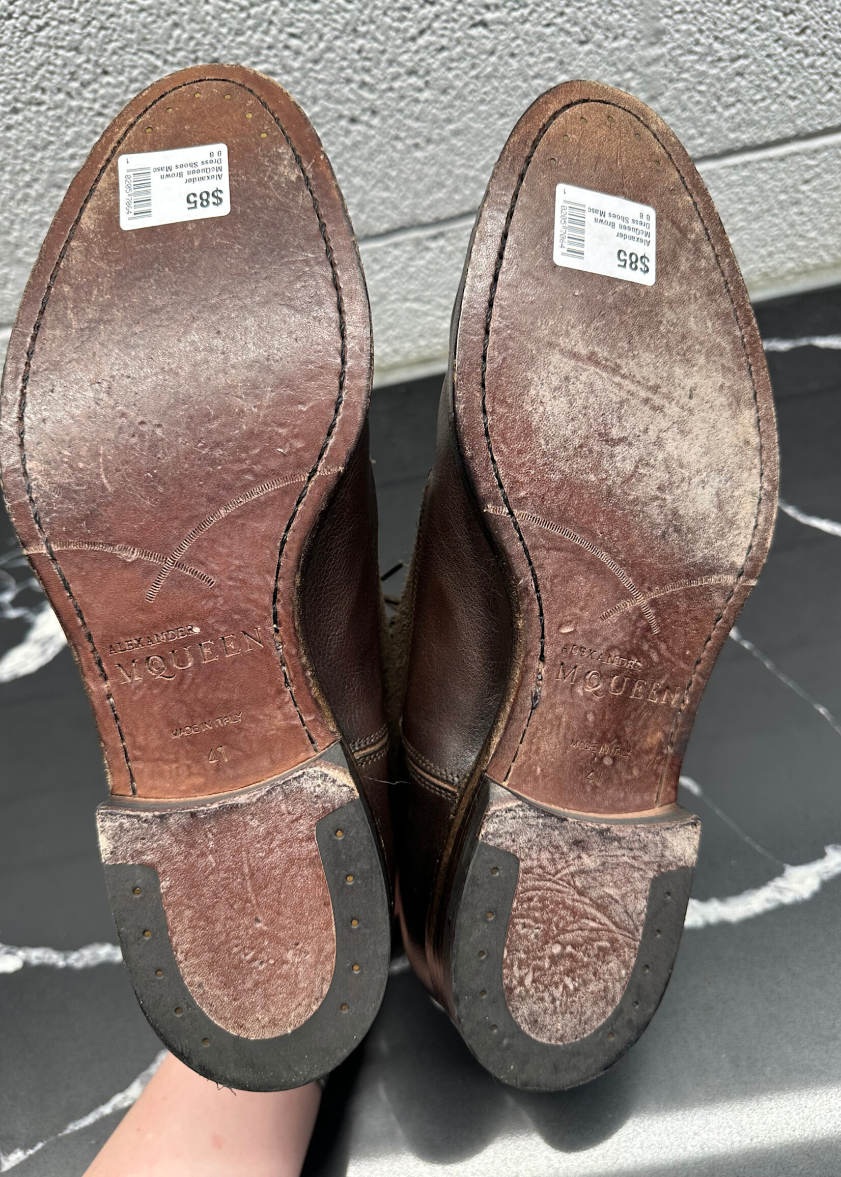 Alexander McQueen Brown Dress Shoes Masc 8