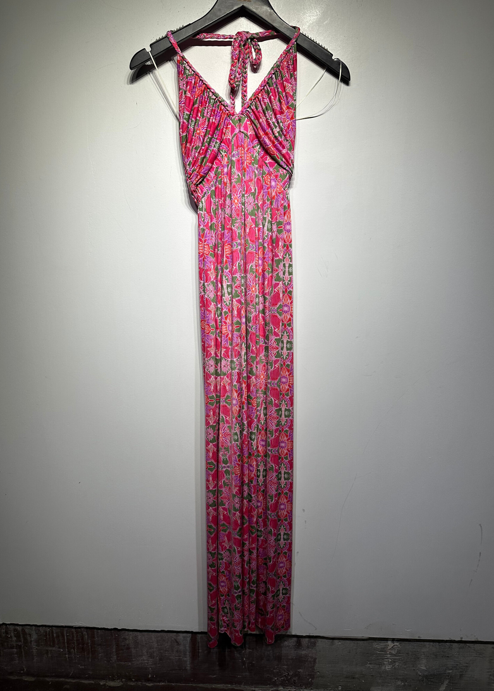 Misa Watercolor Floral SS Dress XS