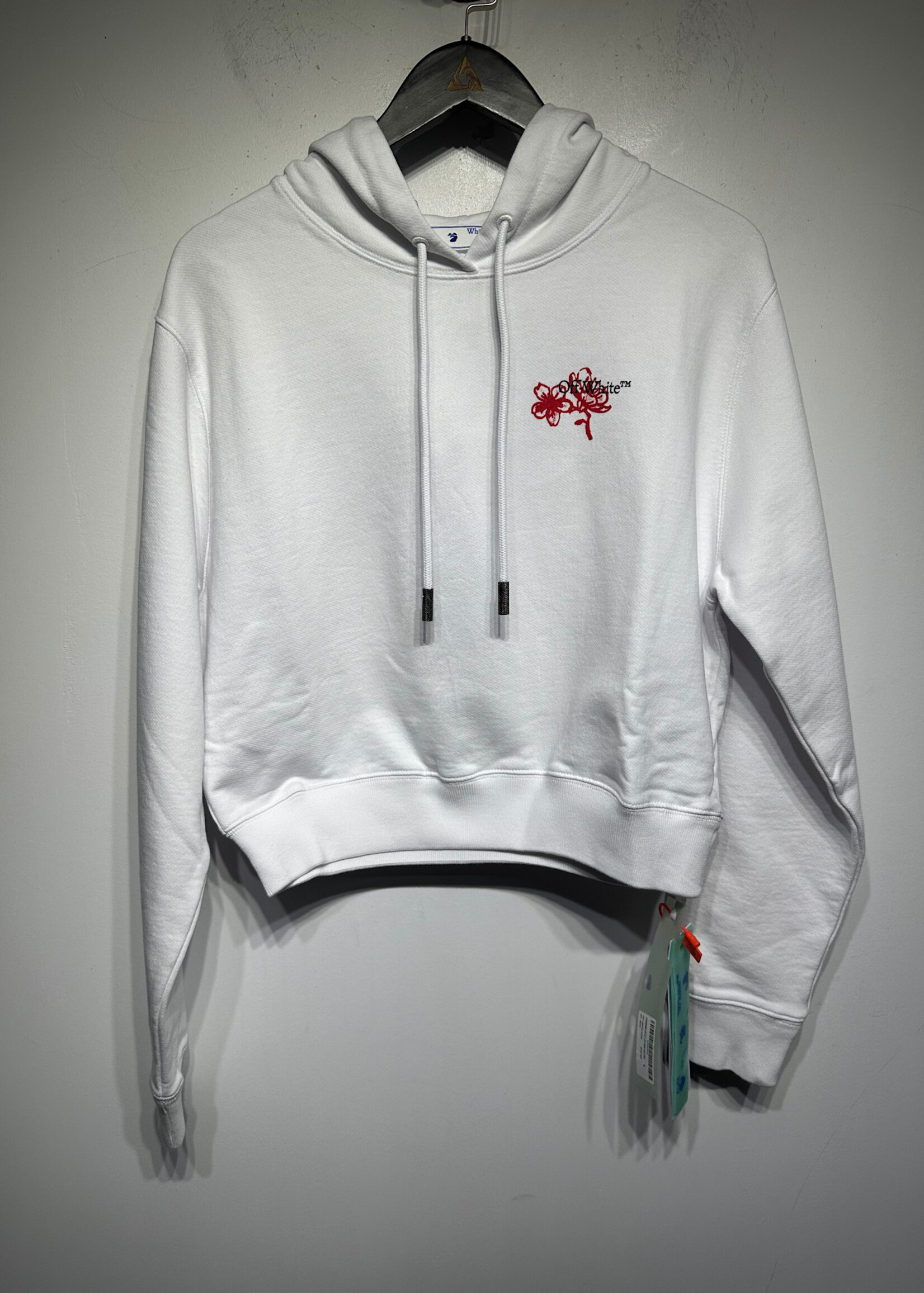 Off White NWT White Cny Cropped Hoodie S