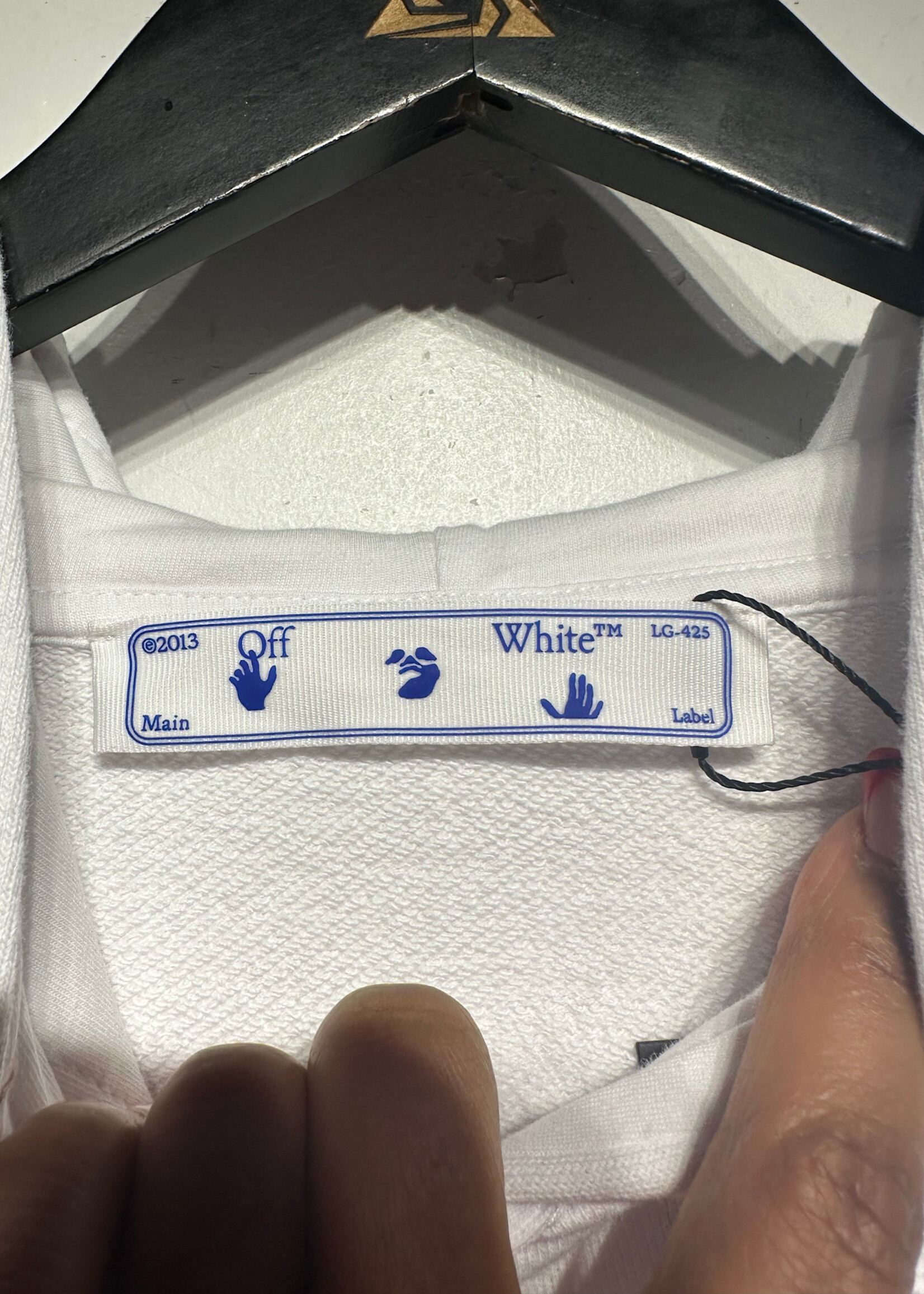 Off White NWT White Cny Cropped Hoodie S