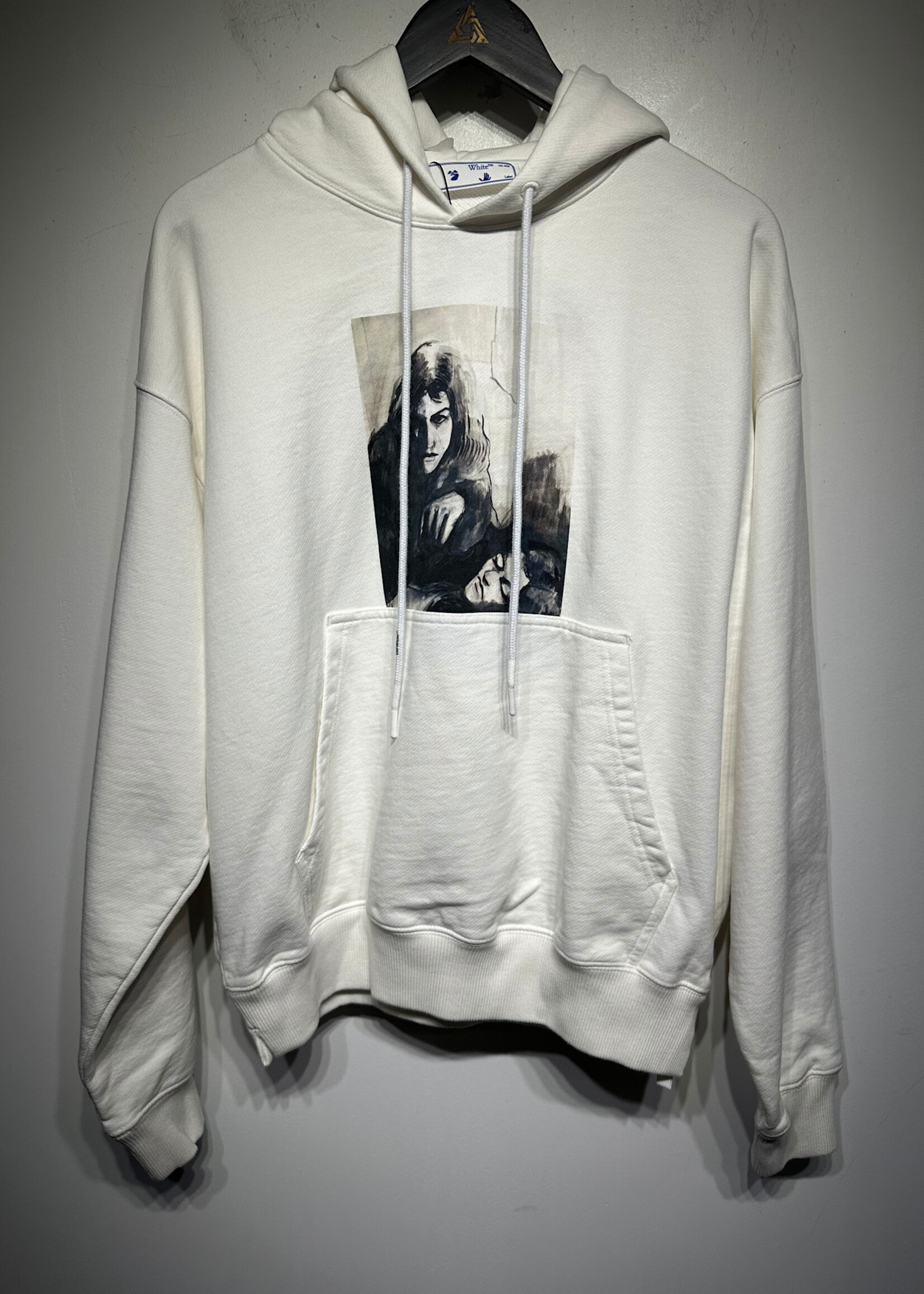 Off White White Painting Hoodie S