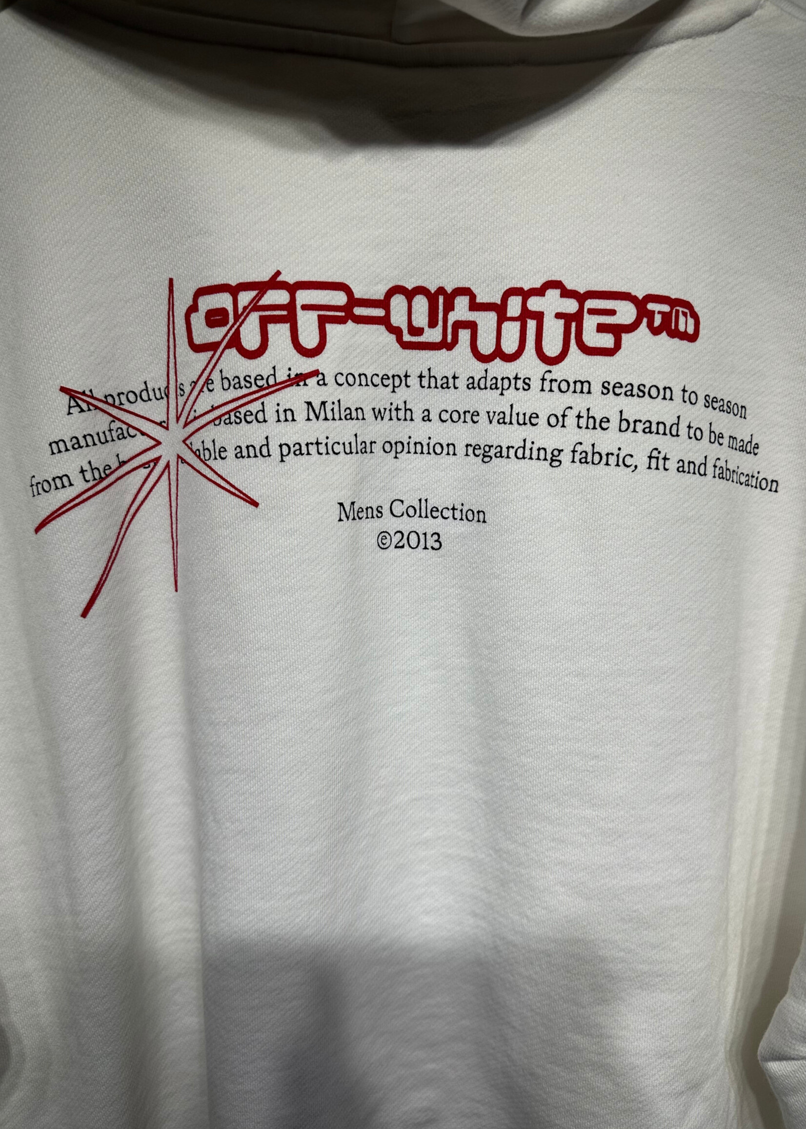 Off White White Painting Hoodie S