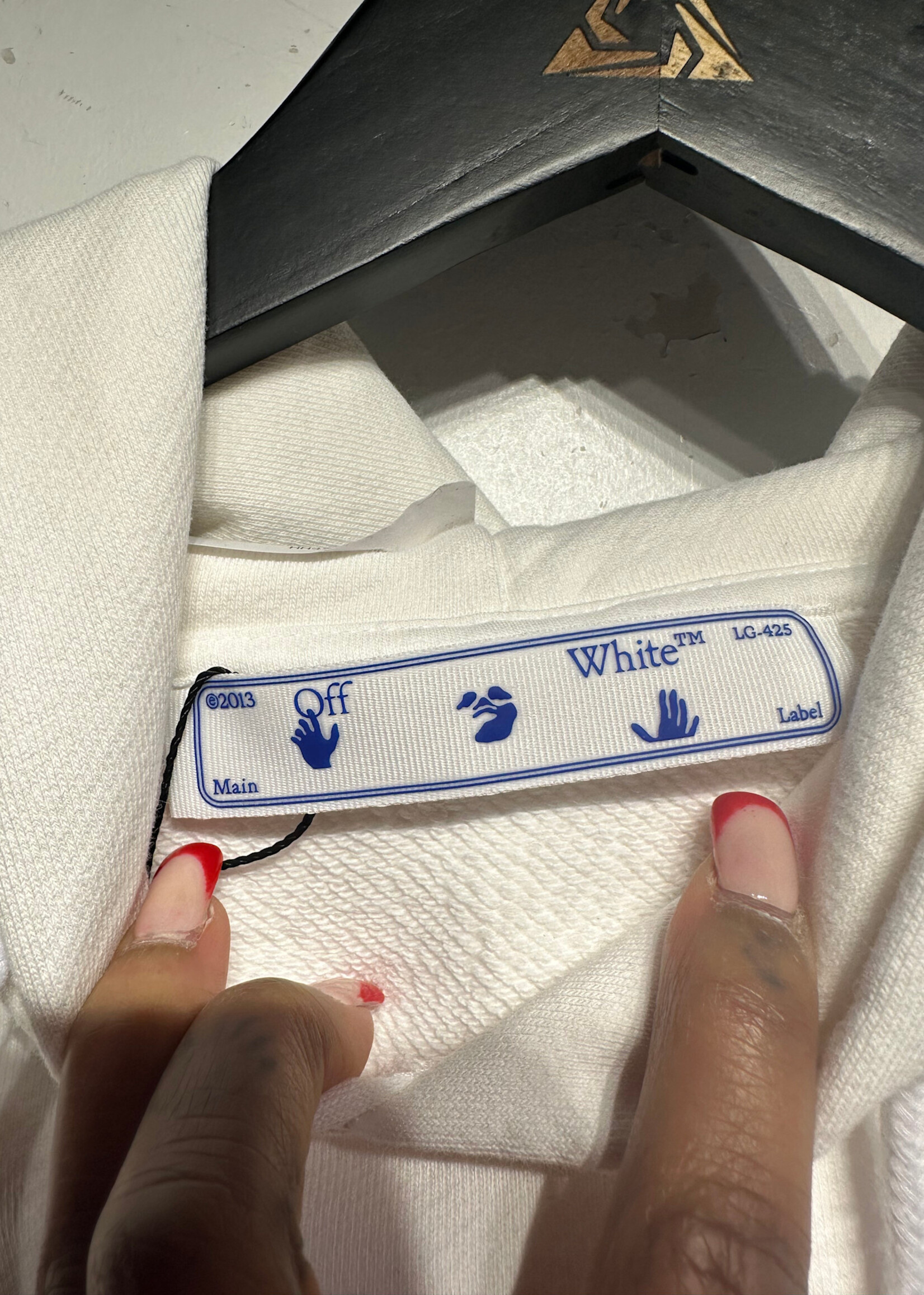 Off White White Painting Hoodie S