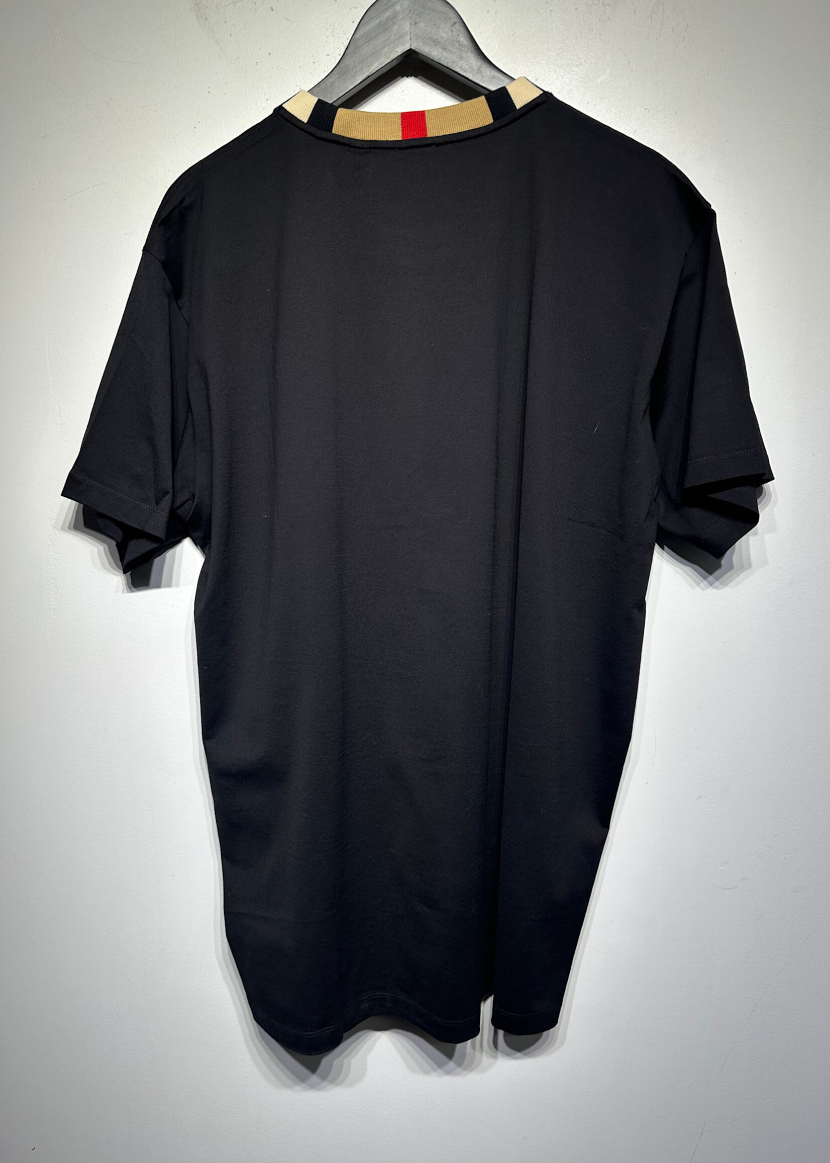 Burberry NWT Black Plaid Collar Tee L 2