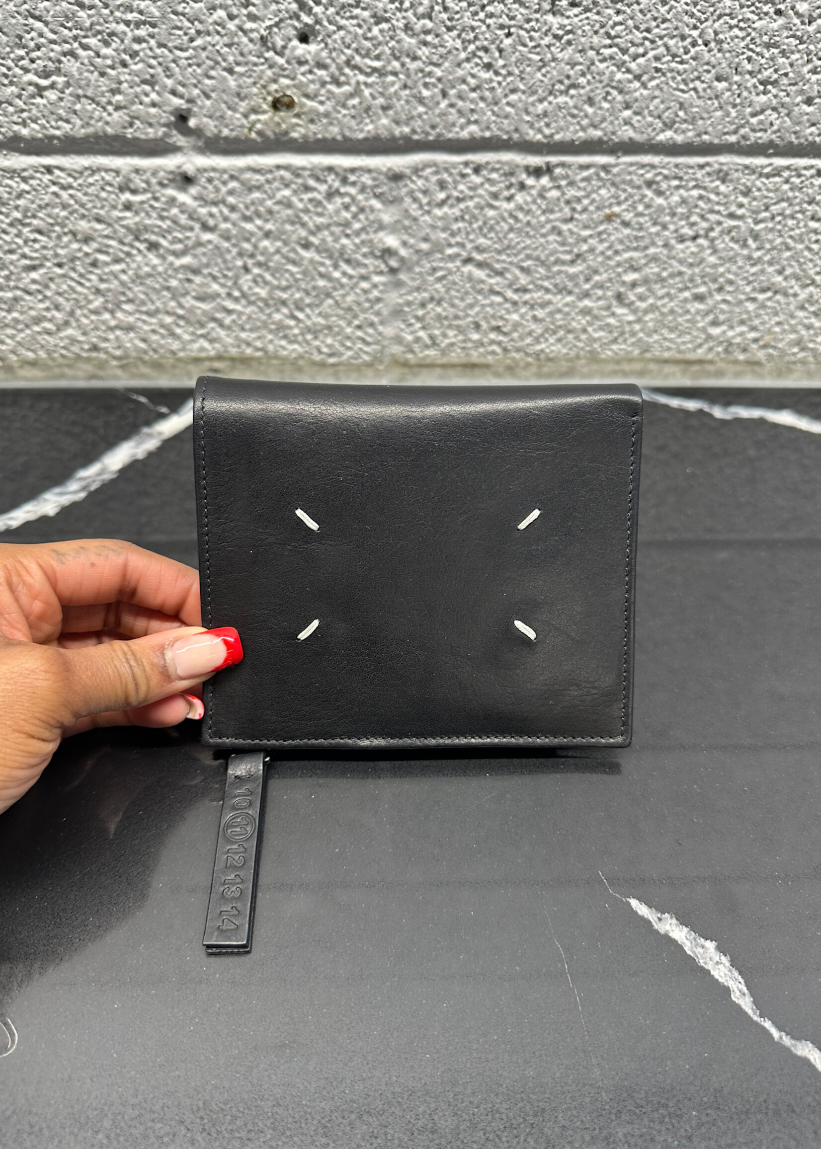 Margiela Black Stitch Wallet