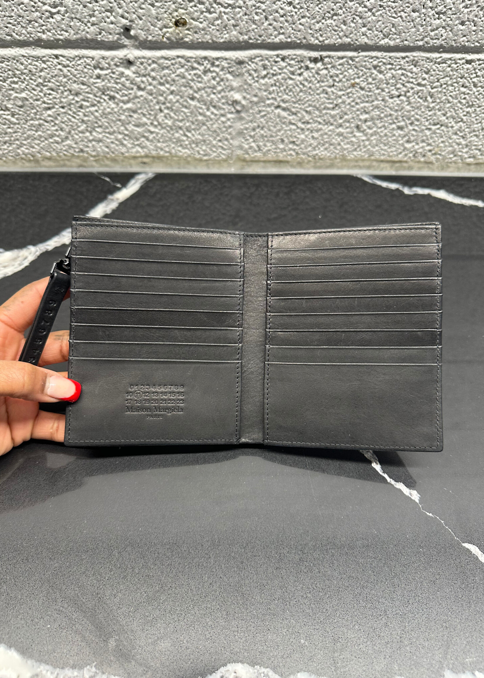 Margiela Black Stitch Wallet