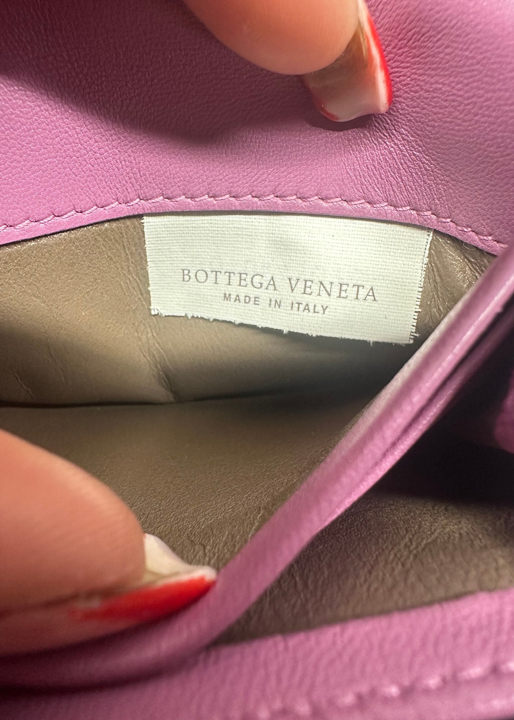 Bottega Veneta Purple Woven Wallet AS IS