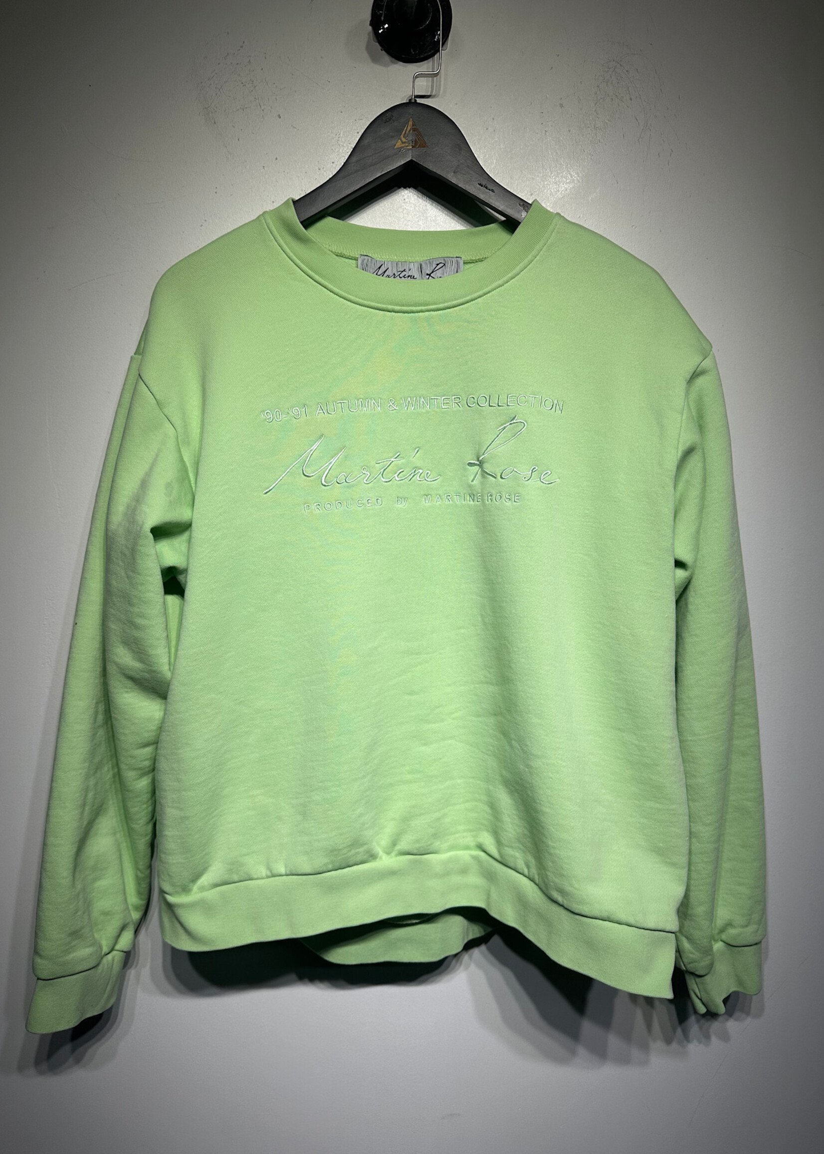 Martine Rose A&W Neon Green Crewneck XL As Is