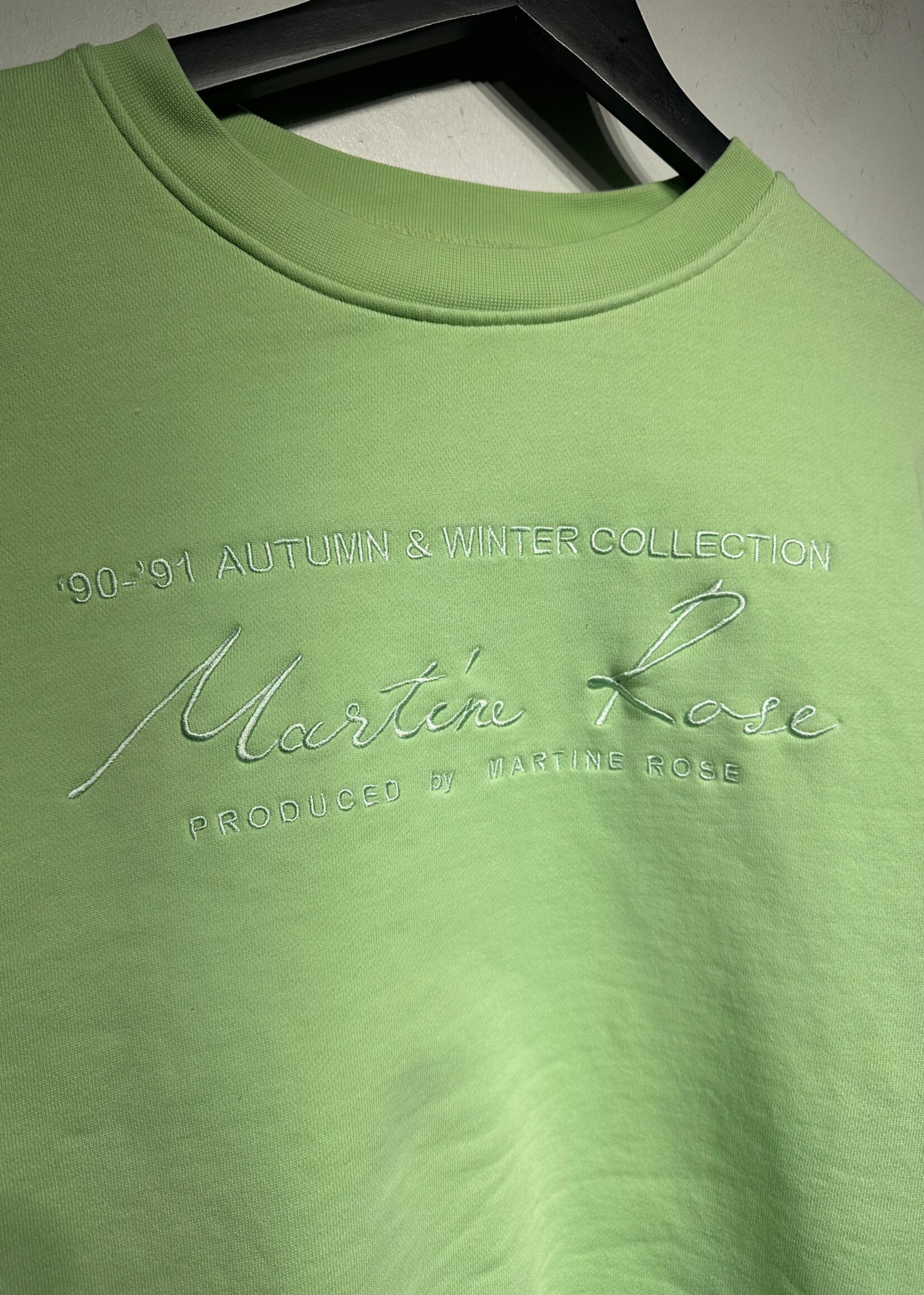 Martine Rose A&W Neon Green Crewneck XL As Is