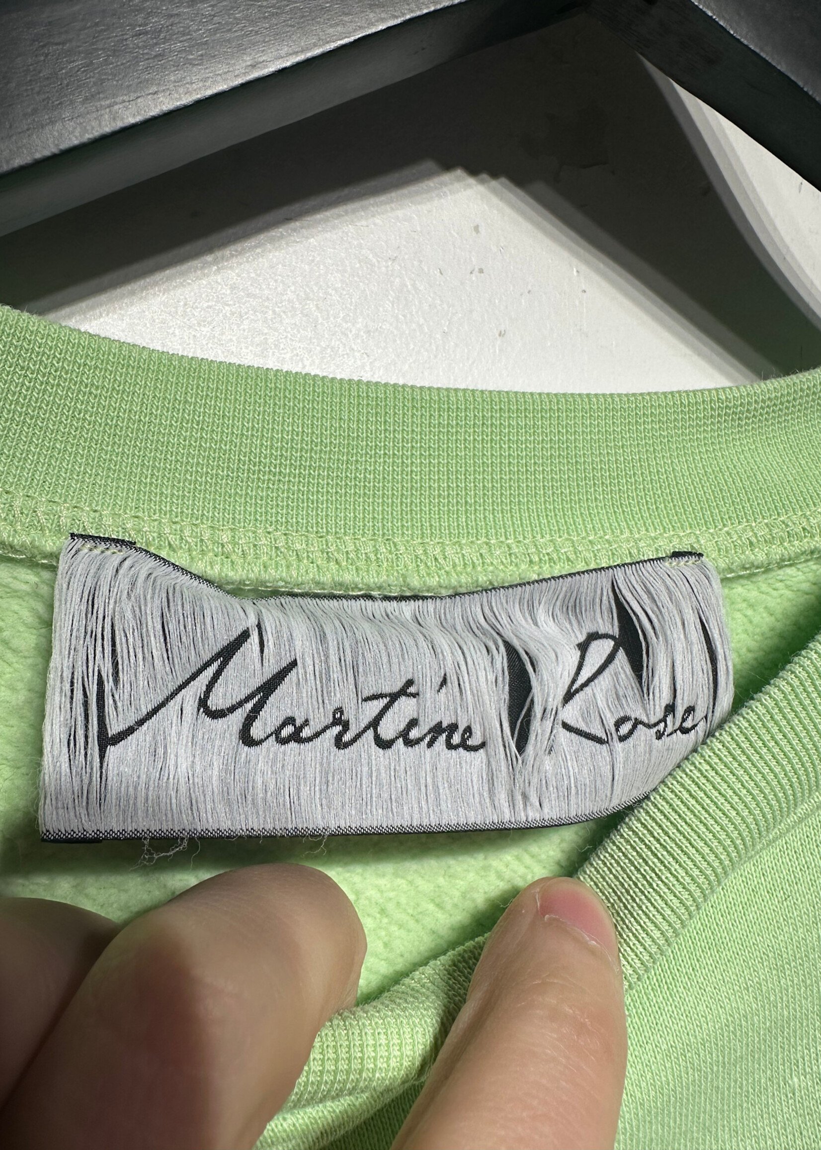 Martine Rose A&W Neon Green Crewneck XL As Is